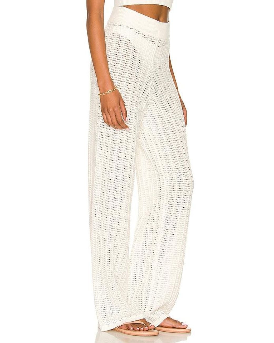 Tularosa White Maeve Knit Pant