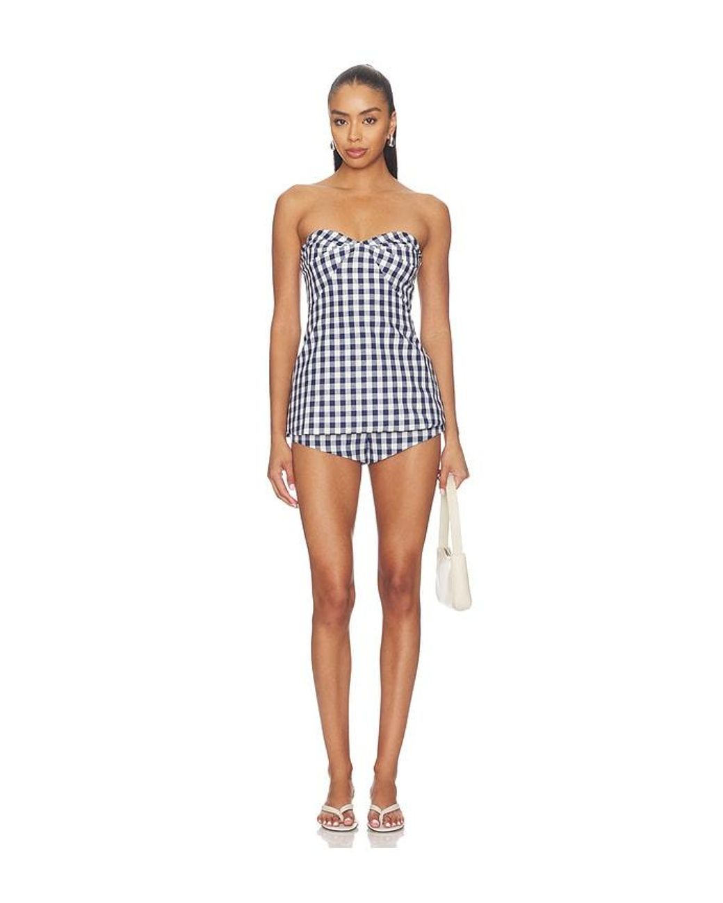 Amanda Uprichard Blue Solinda Tunic