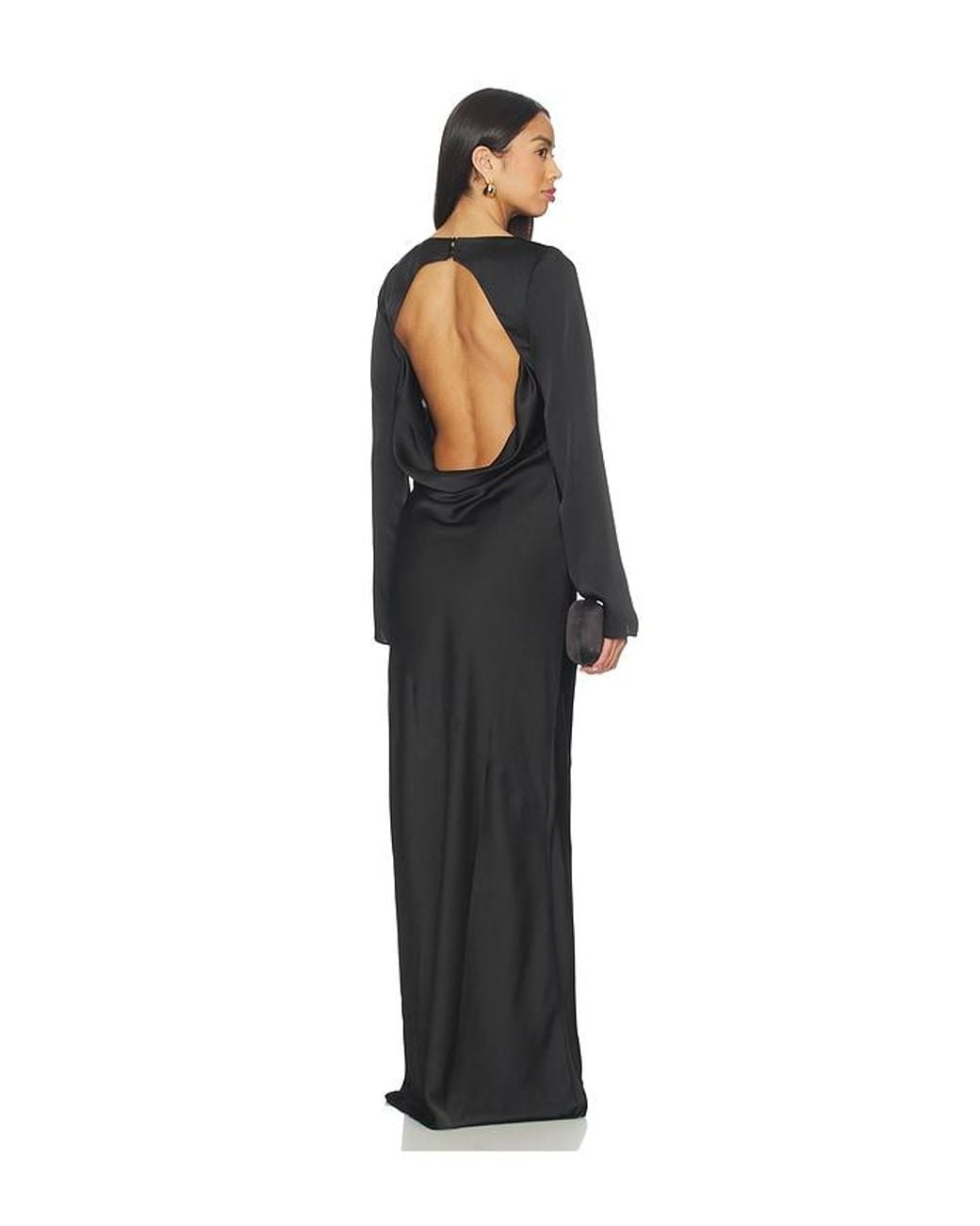 Lovers + Friends Black Natalia Gown