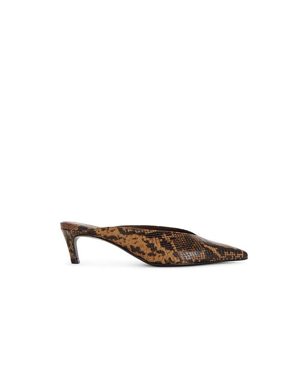 SCHUTZ SHOES Brown Loren Mid Mule Pump