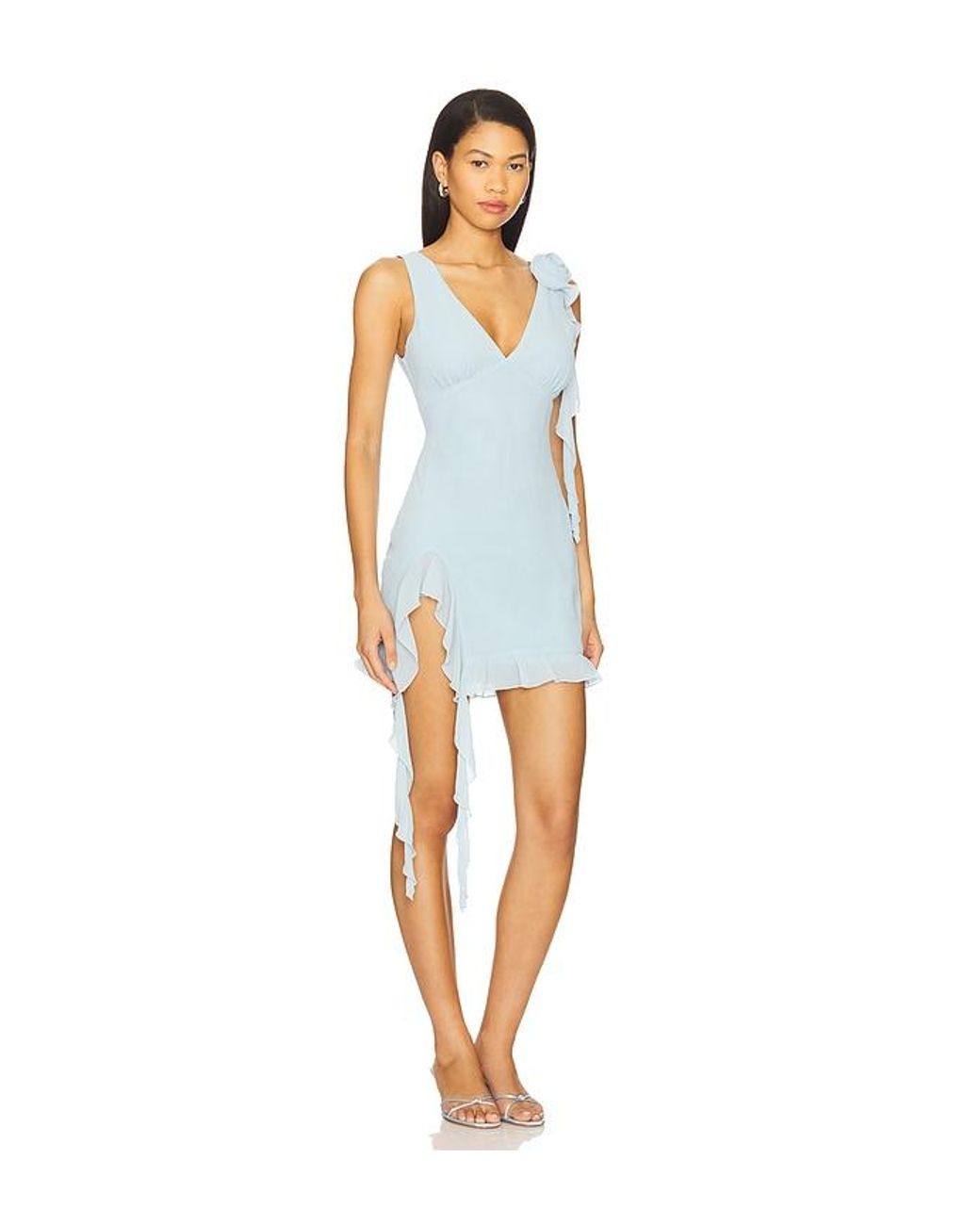 MORE TO COME Myla Mini Dress in Blue | Lyst