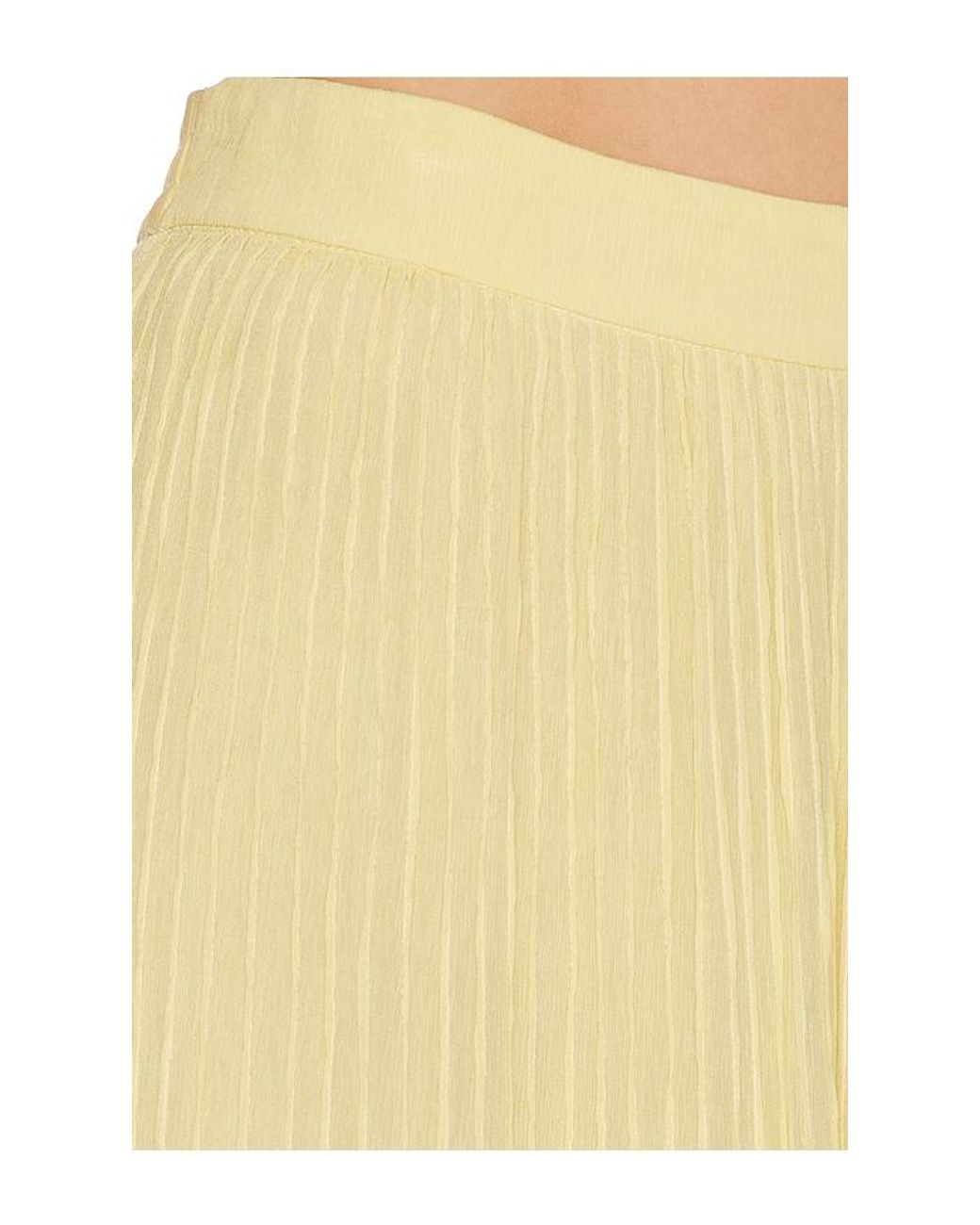 Hemant & Nandita Yellow Pintuck Maxi Skirt