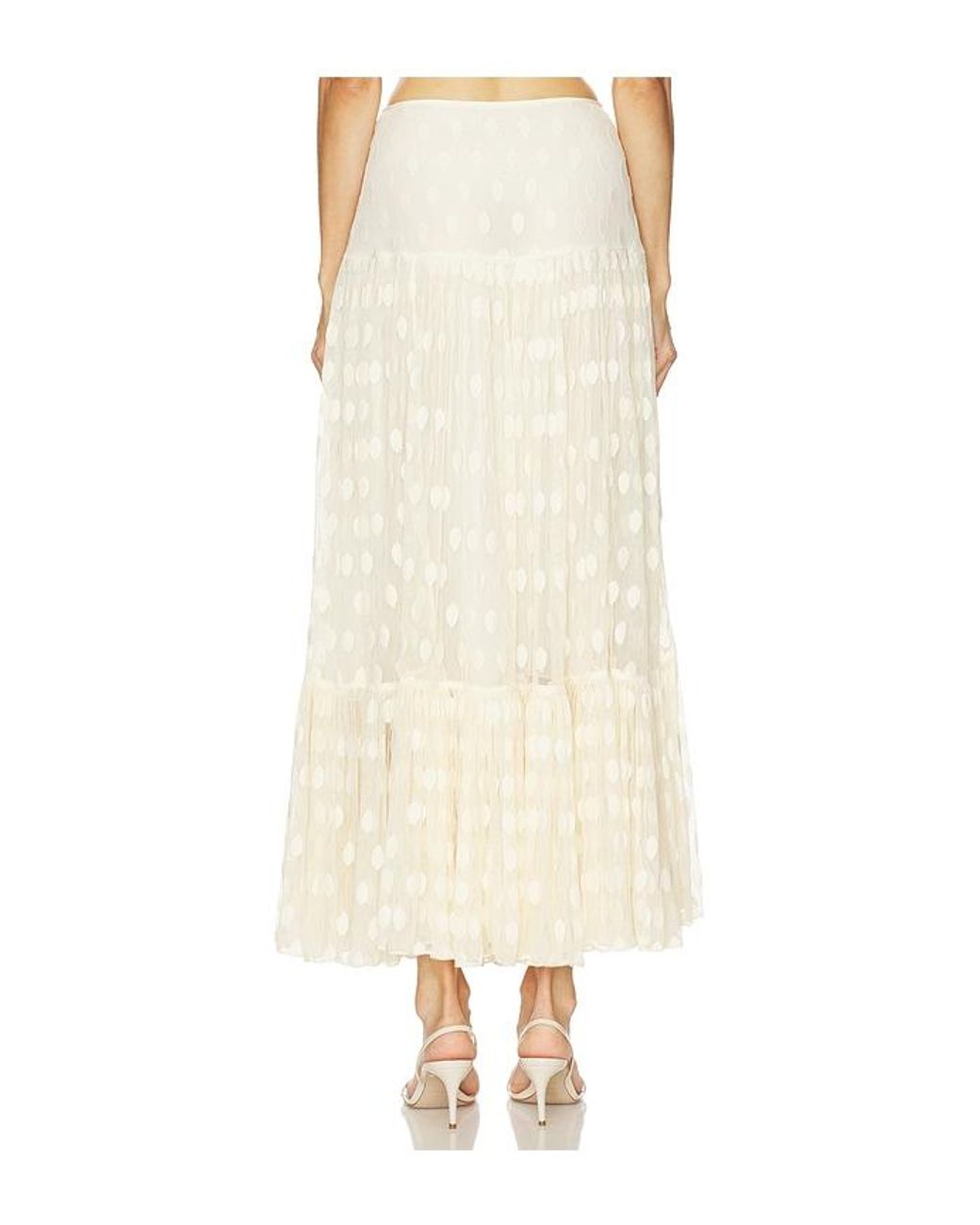 Ulla Johnson Natural Vera Lace High Waist Maxi Skirt