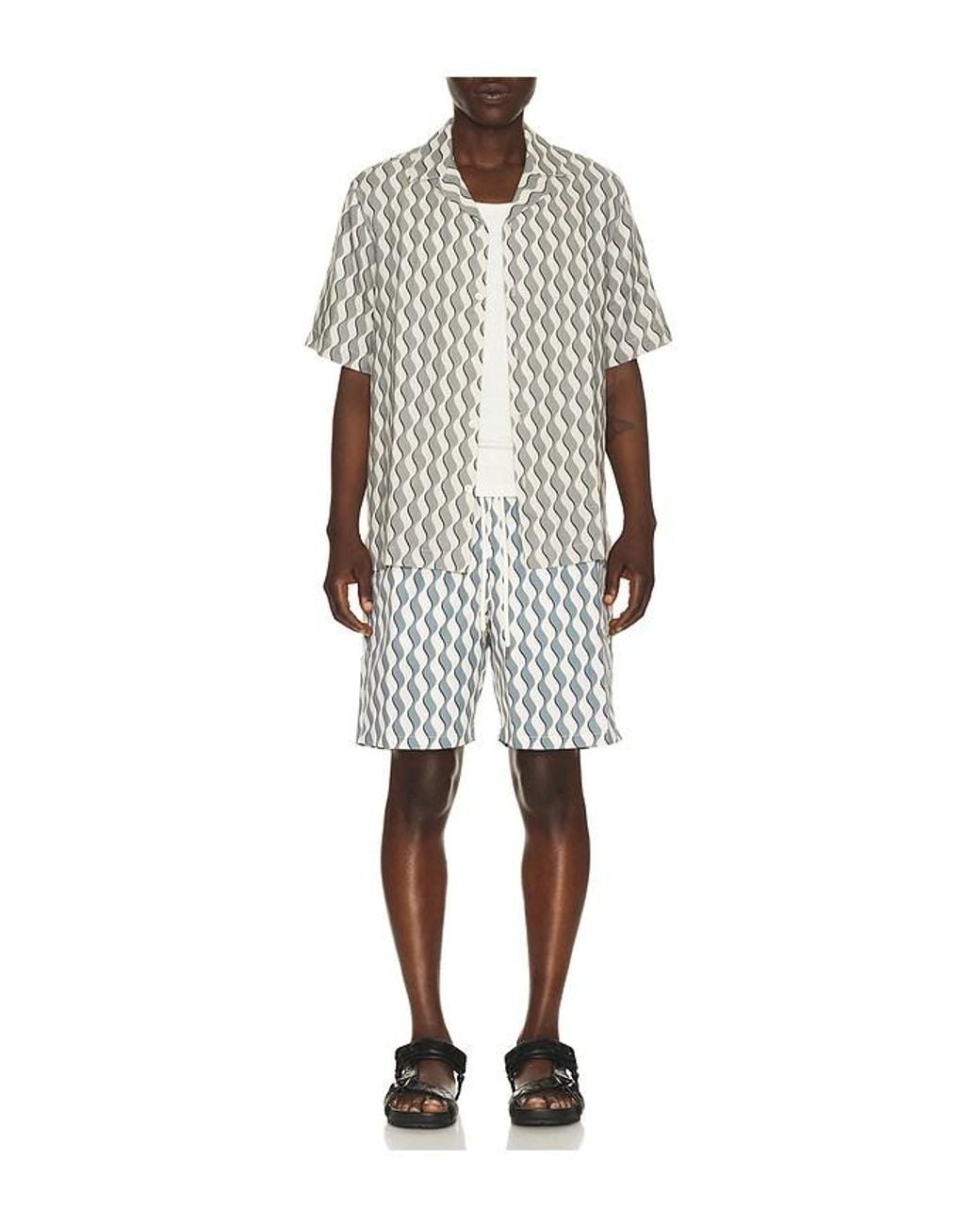 Frescobol Carioca White Roberto Linen Shirt for men