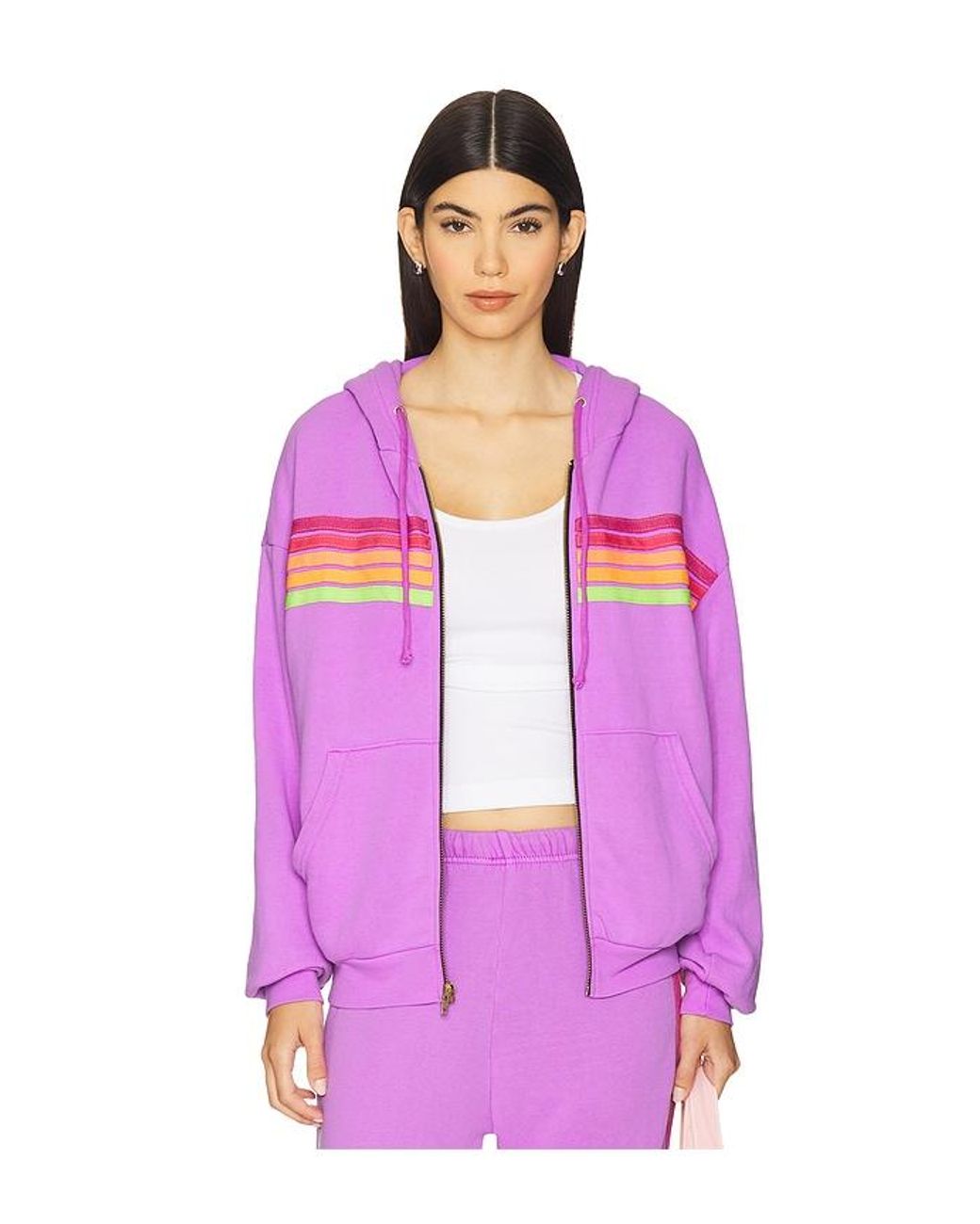Neon Purple Hoodie Aviator Nation Ninja Hoodie Neon Pink Aviator