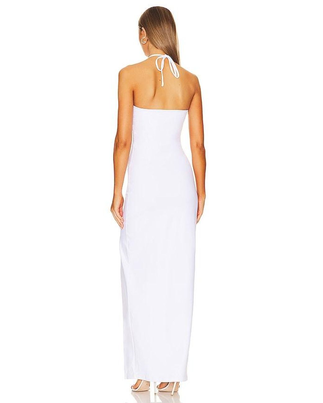 Susana Monaco White Halter Dress