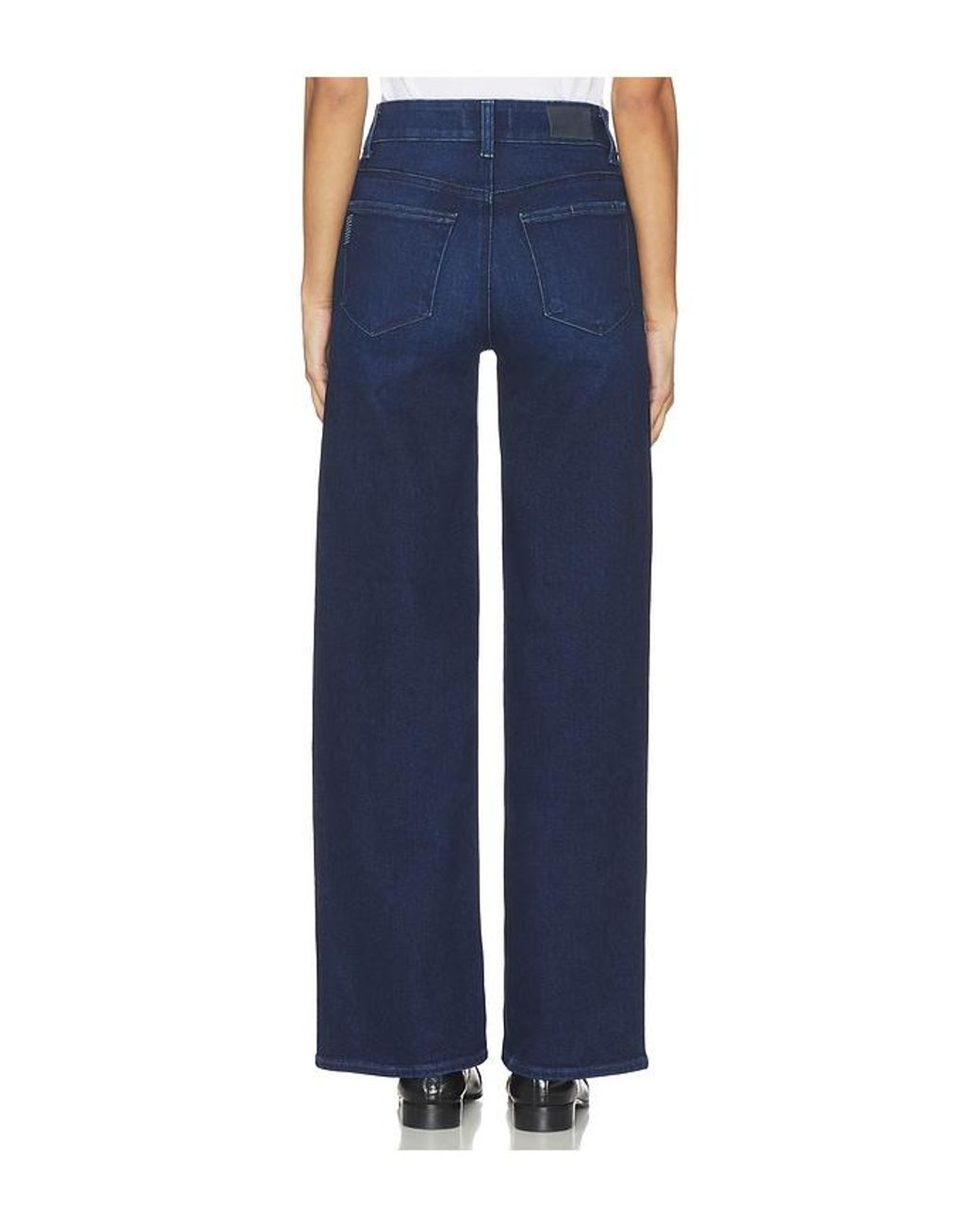 PAIGE Blue Sasha Wide Leg Jeans