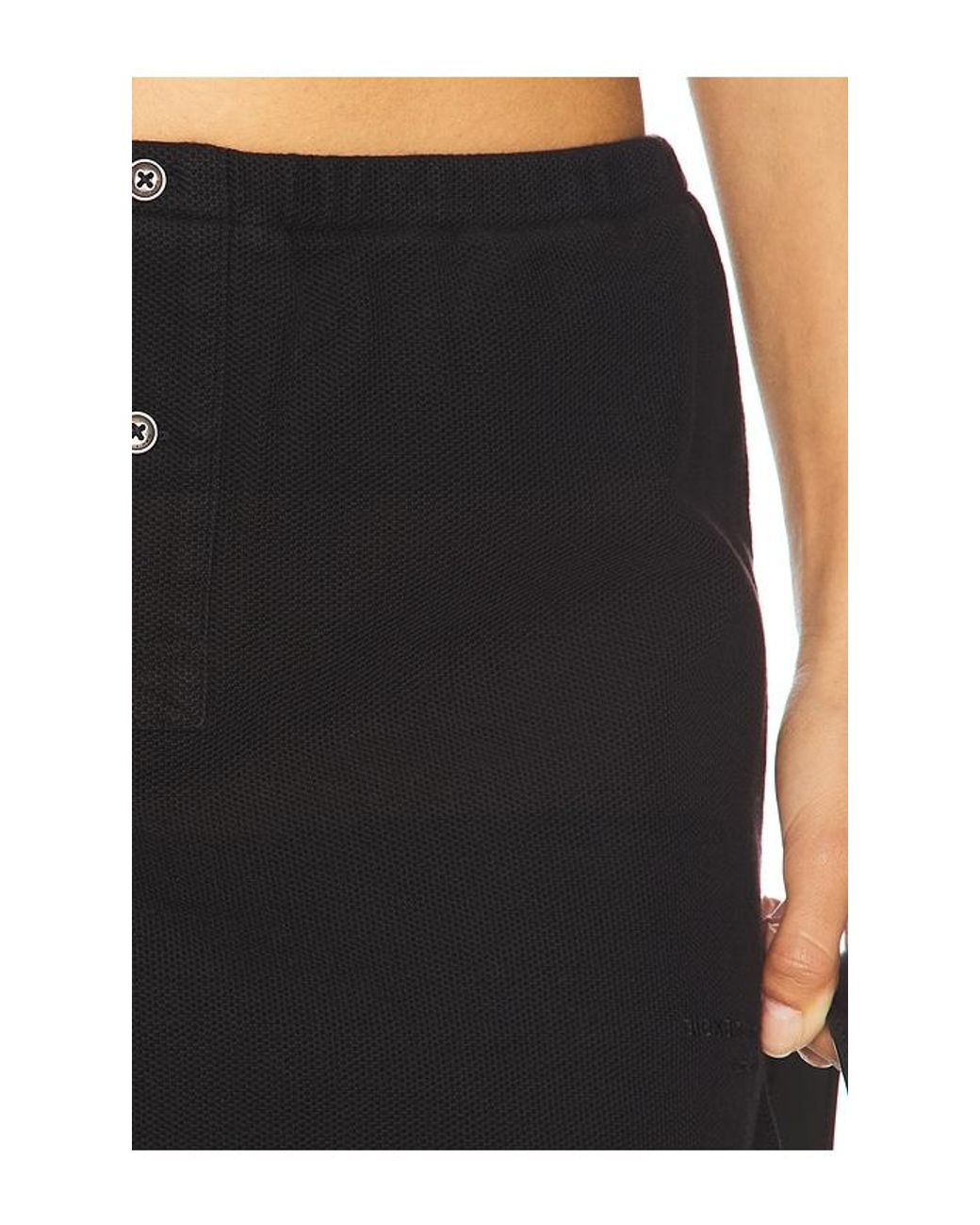 Alexander Wang Black Mini Deconstructed Polo Skort