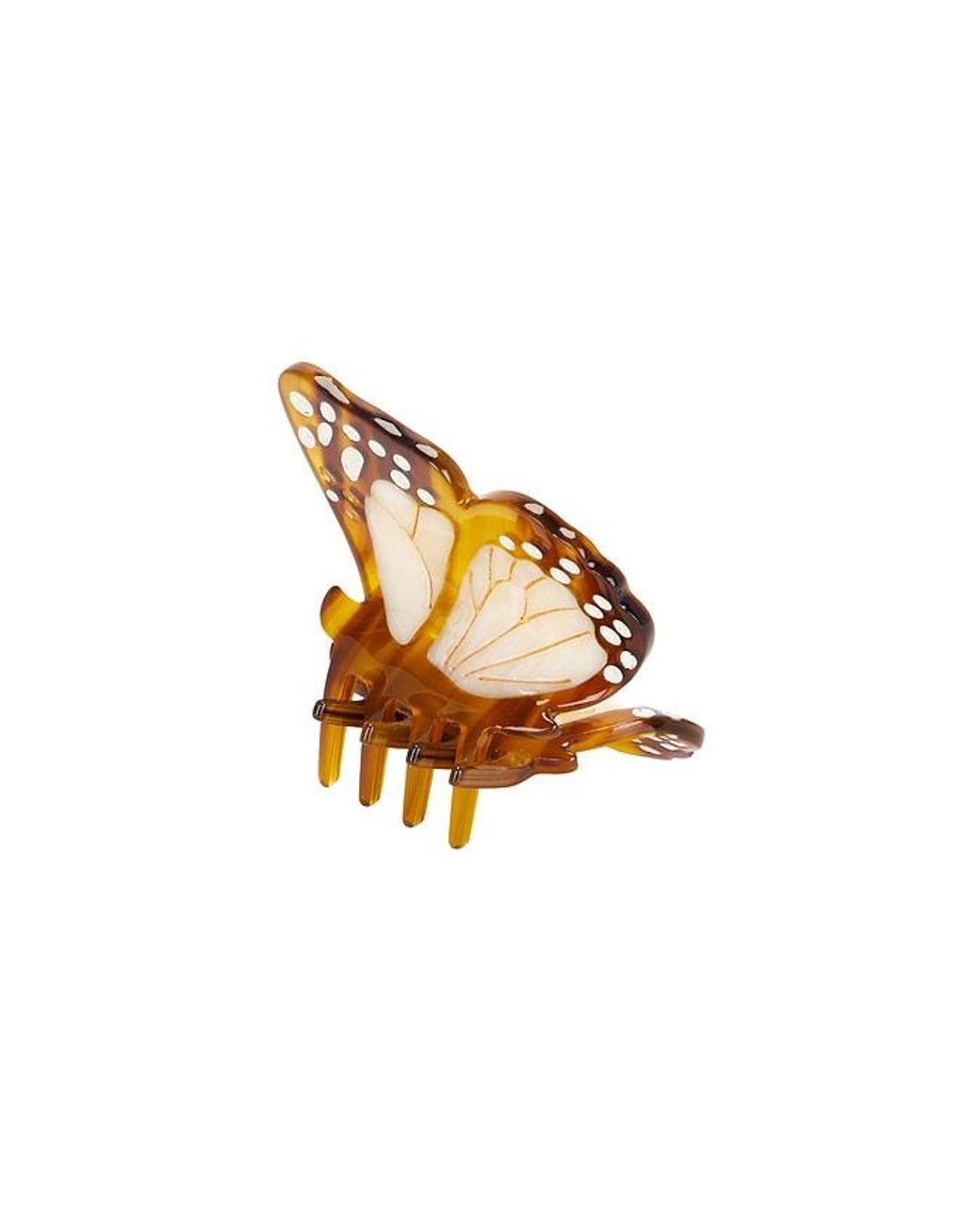 Solar Eclipse Metallic Hand-Painted Mini Boho Monarch Claw Hair Clip