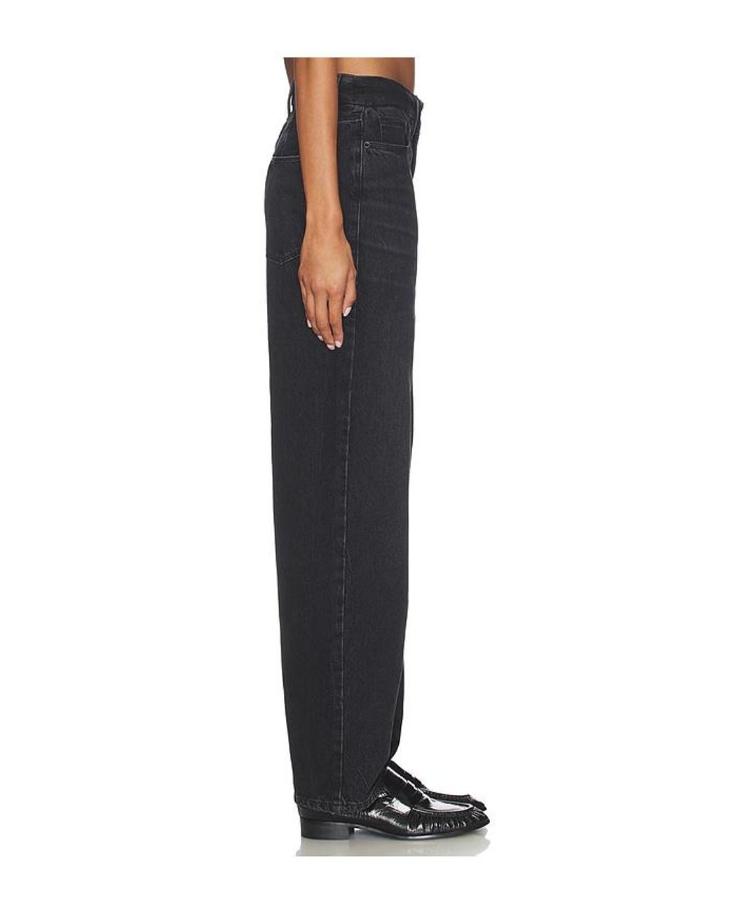 GOOD AMERICAN Black Good Petite 90S Relaxed Jeans