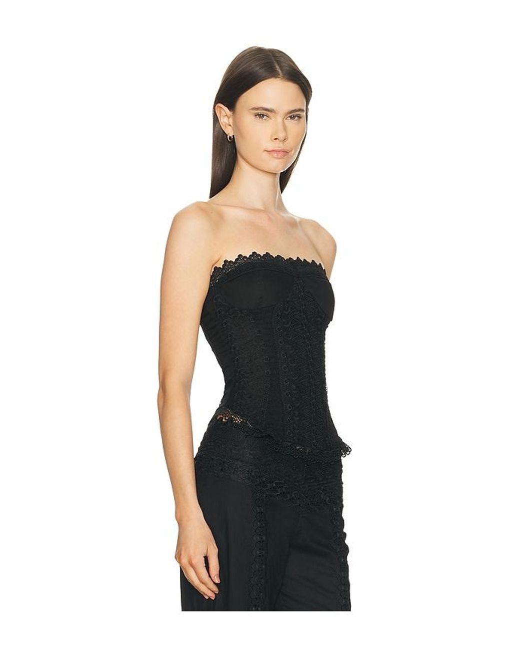 Charo Ruiz Black Daphnelle Top