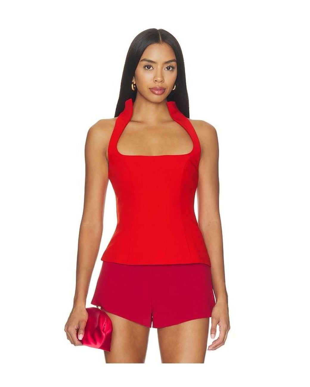 MAJORELLE Red X Blake Evin Lori Top