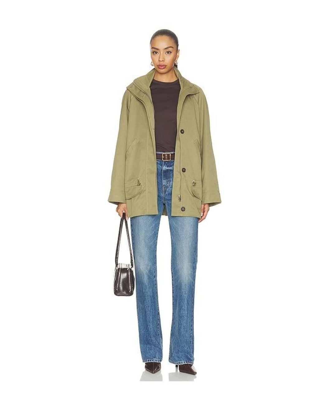 ALL THE WAYS Green Sawyer Funnel Neck Jacket