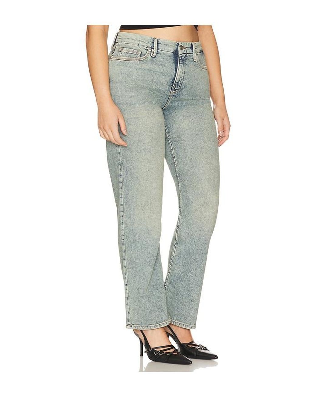 GOOD AMERICAN Blue Good 90's Petite Jeans