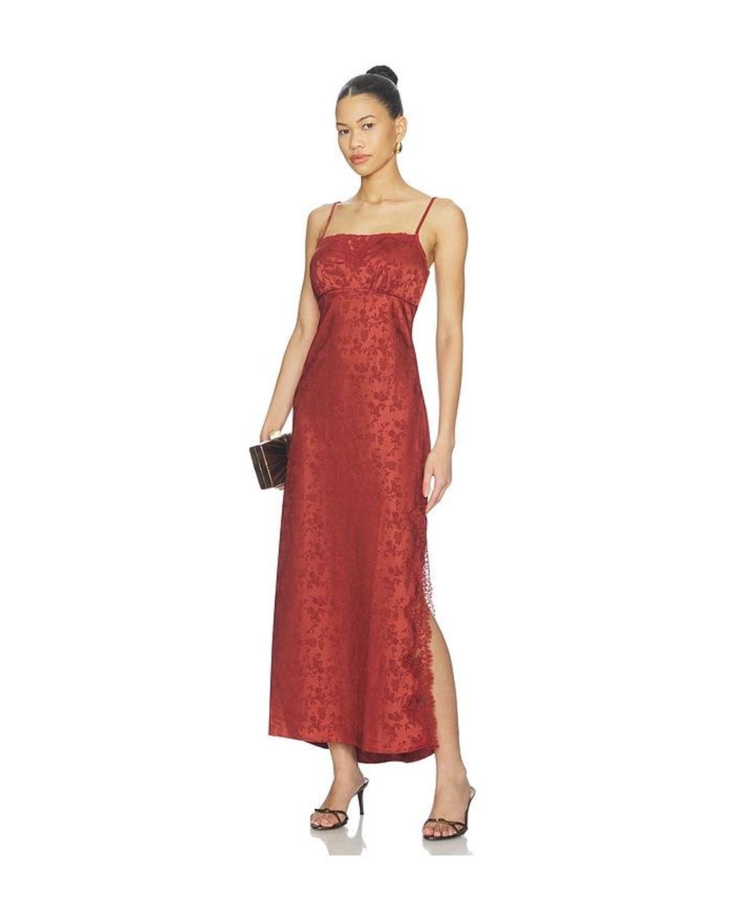 Astr Red Kristian Dress