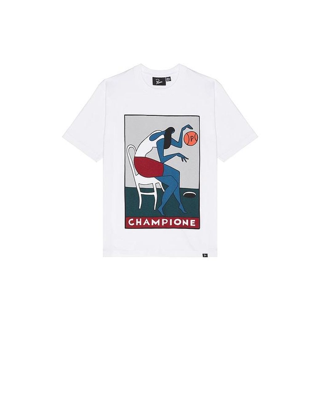 by Parra White Champione T-Shirt for men