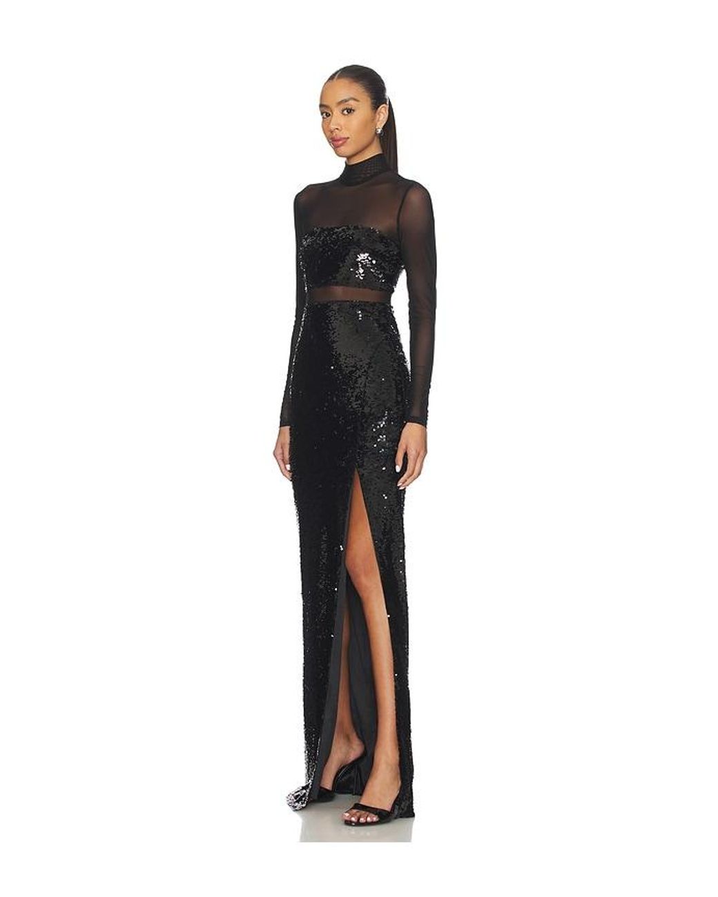Likely Black Sequin Andie Gown