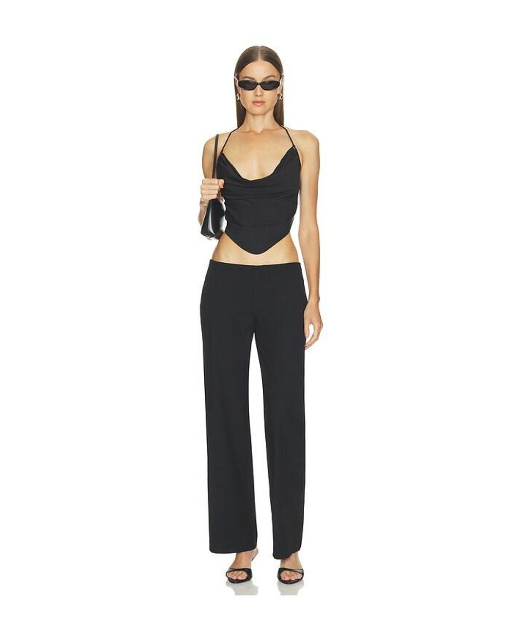 GUIZIO Black Joleen Top