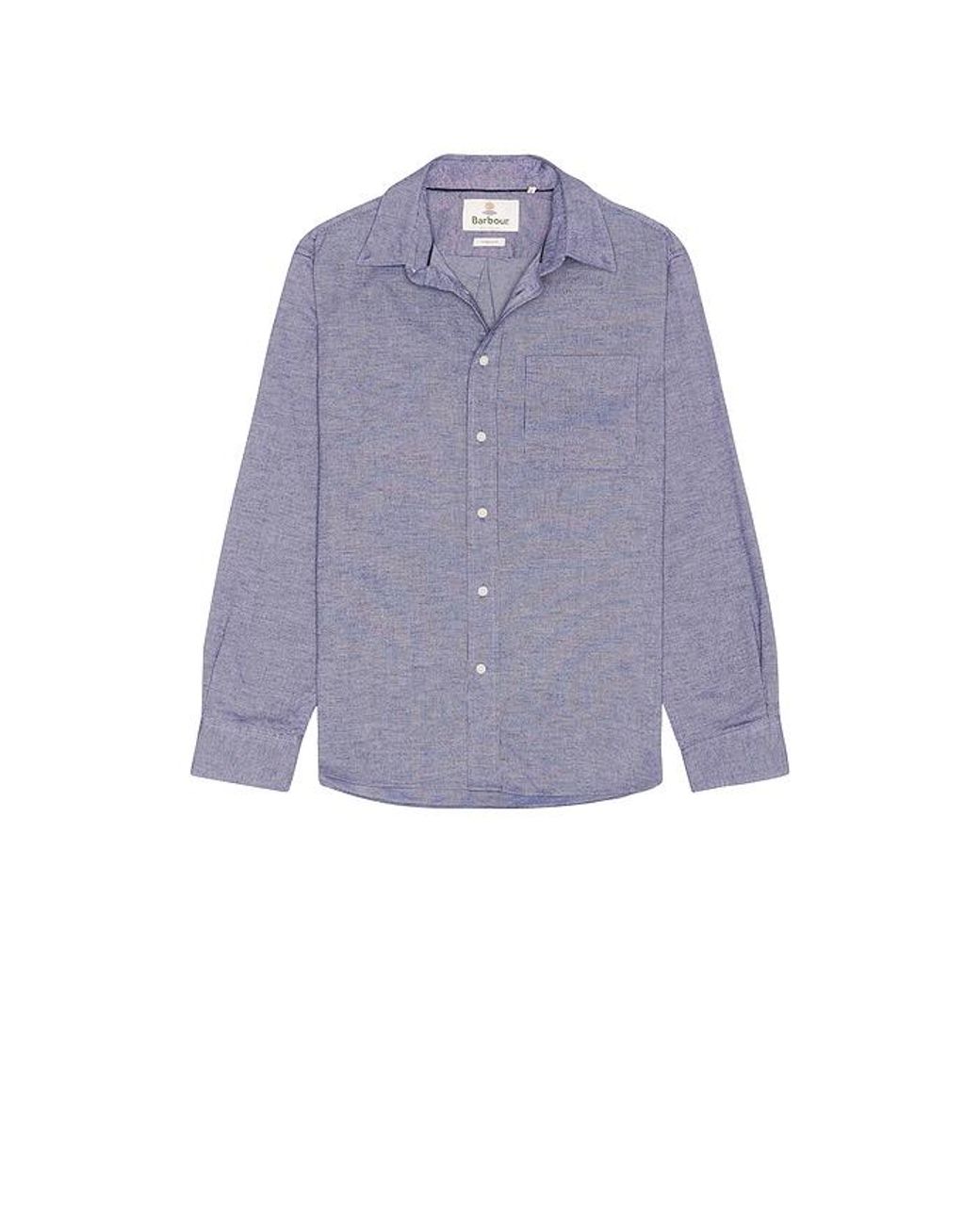 Barbour Blue Nevis Authentic Textured Shirt for men