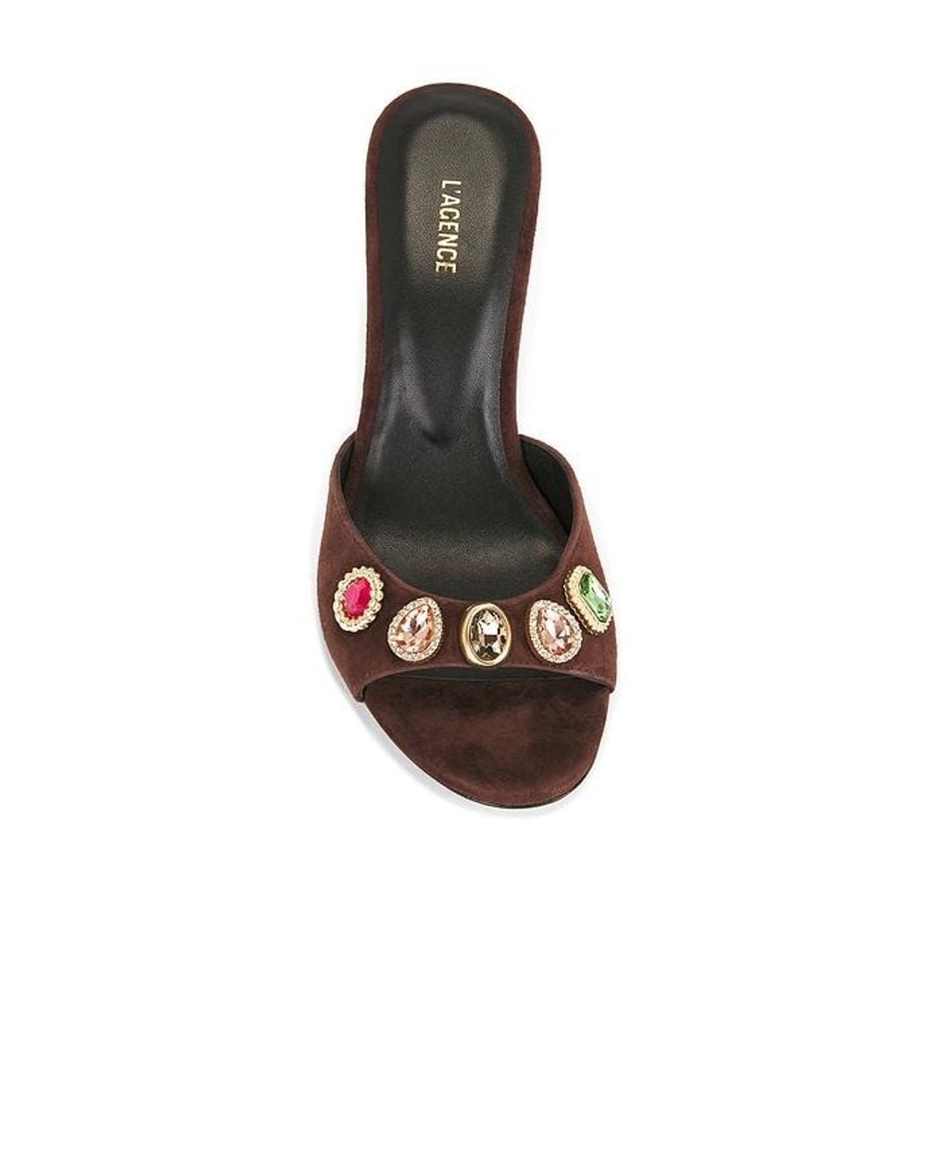 L'Agence Brown Pantolette Avery Iv
