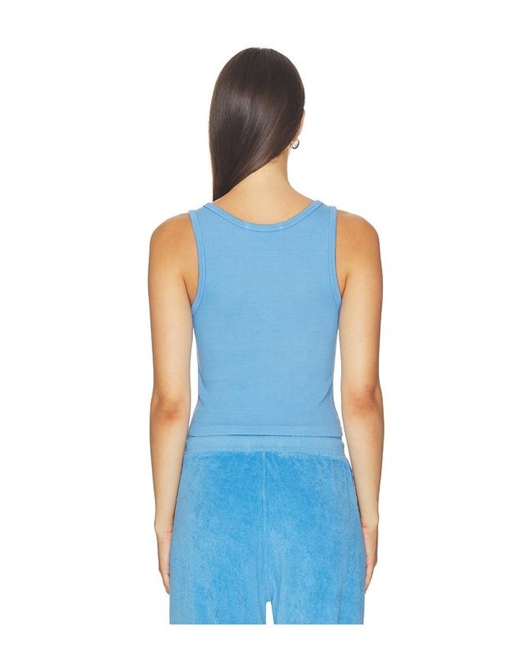 PERFECTWHITETEE Blue Blondie Rib Bra Friendly Tank