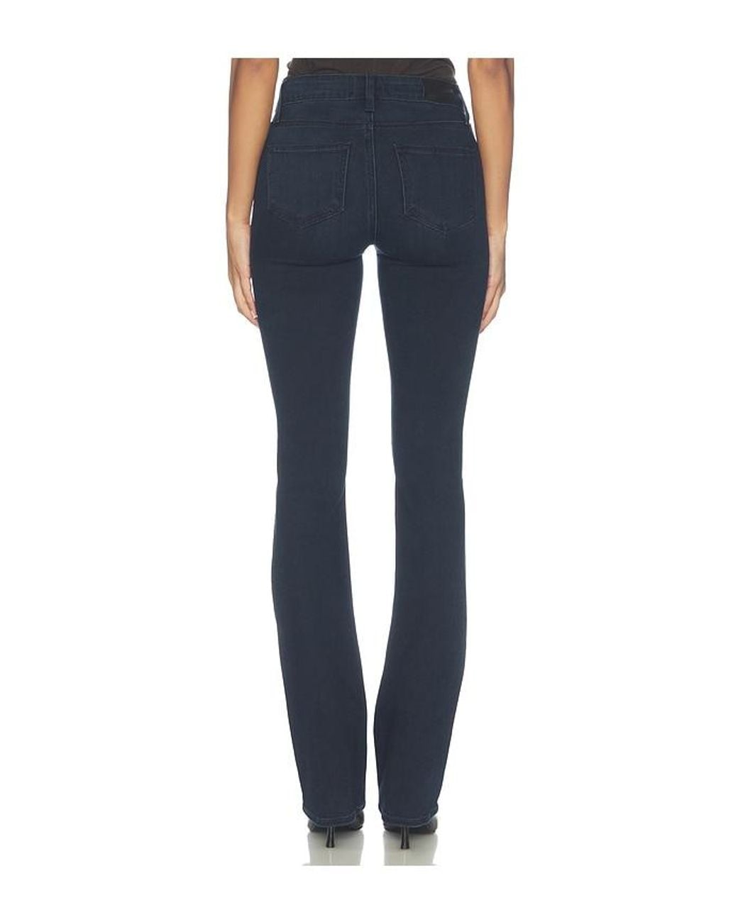PAIGE Blue High Rise Manhattan Bootcut Jeans