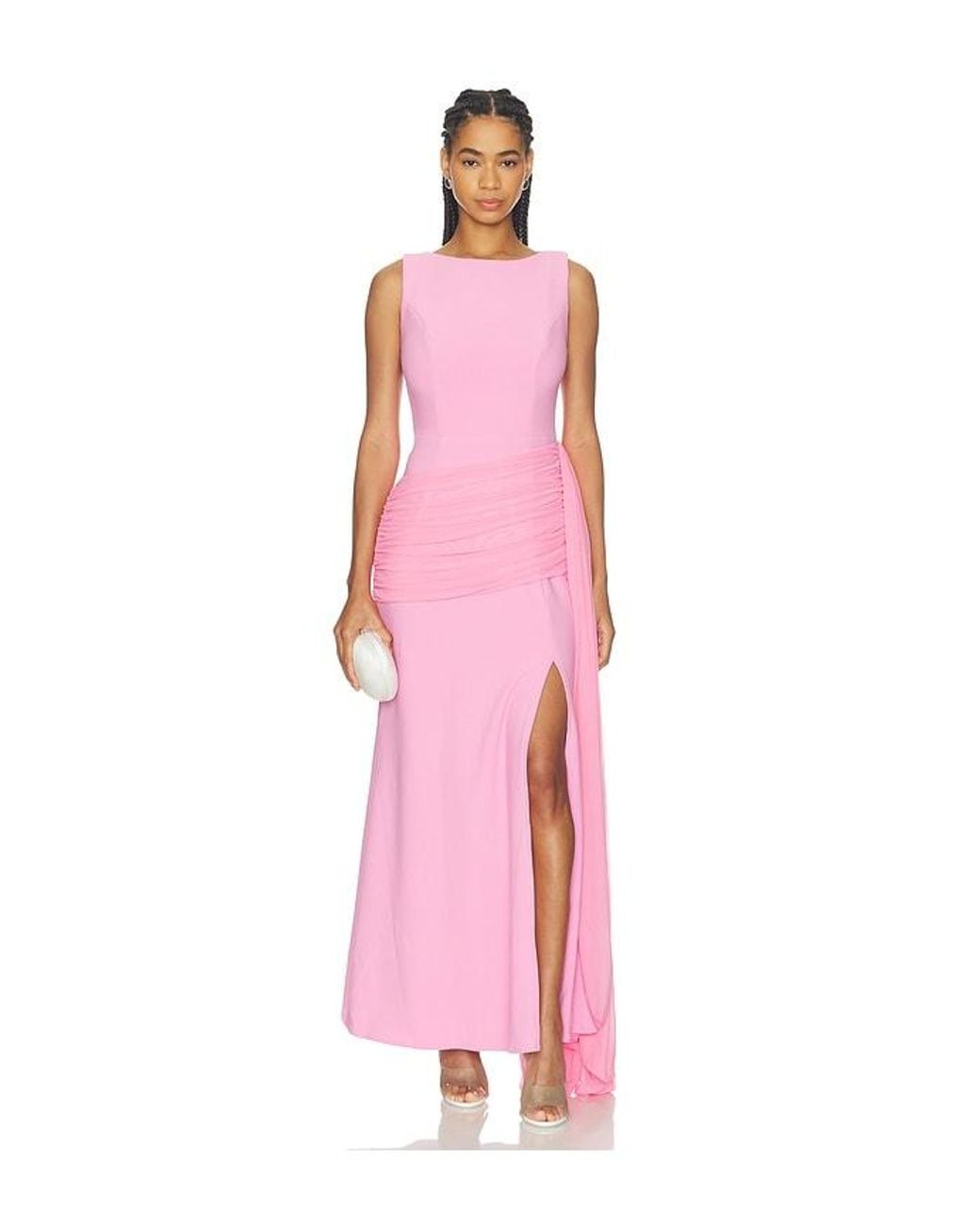 Elliatt Pink Amelina Sash Gown