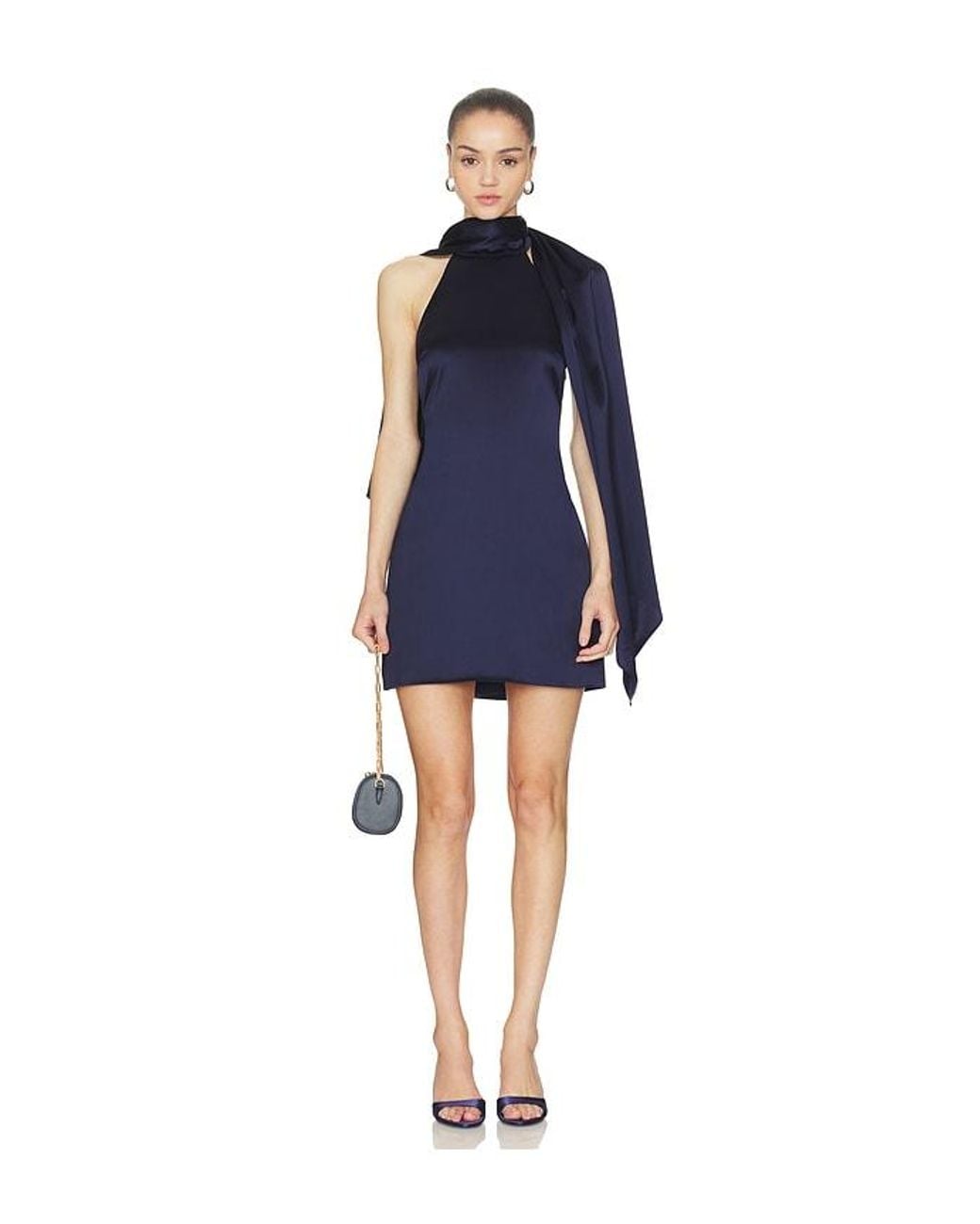 Line & Dot Blue Avenelle Mini Dres