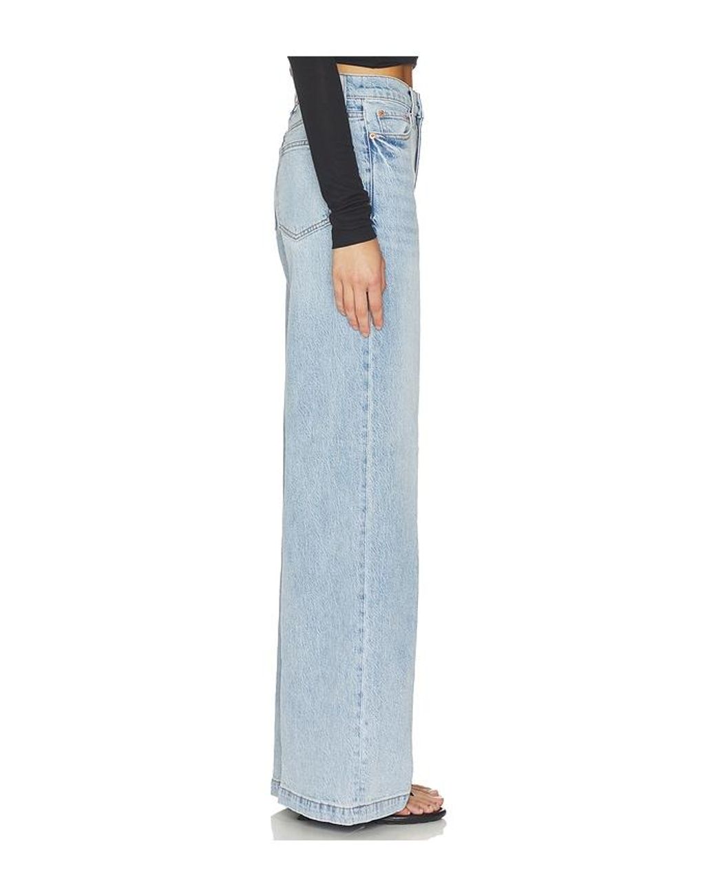 Pistola Blue Lana High Rise Ultra Wide Leg Jeans
