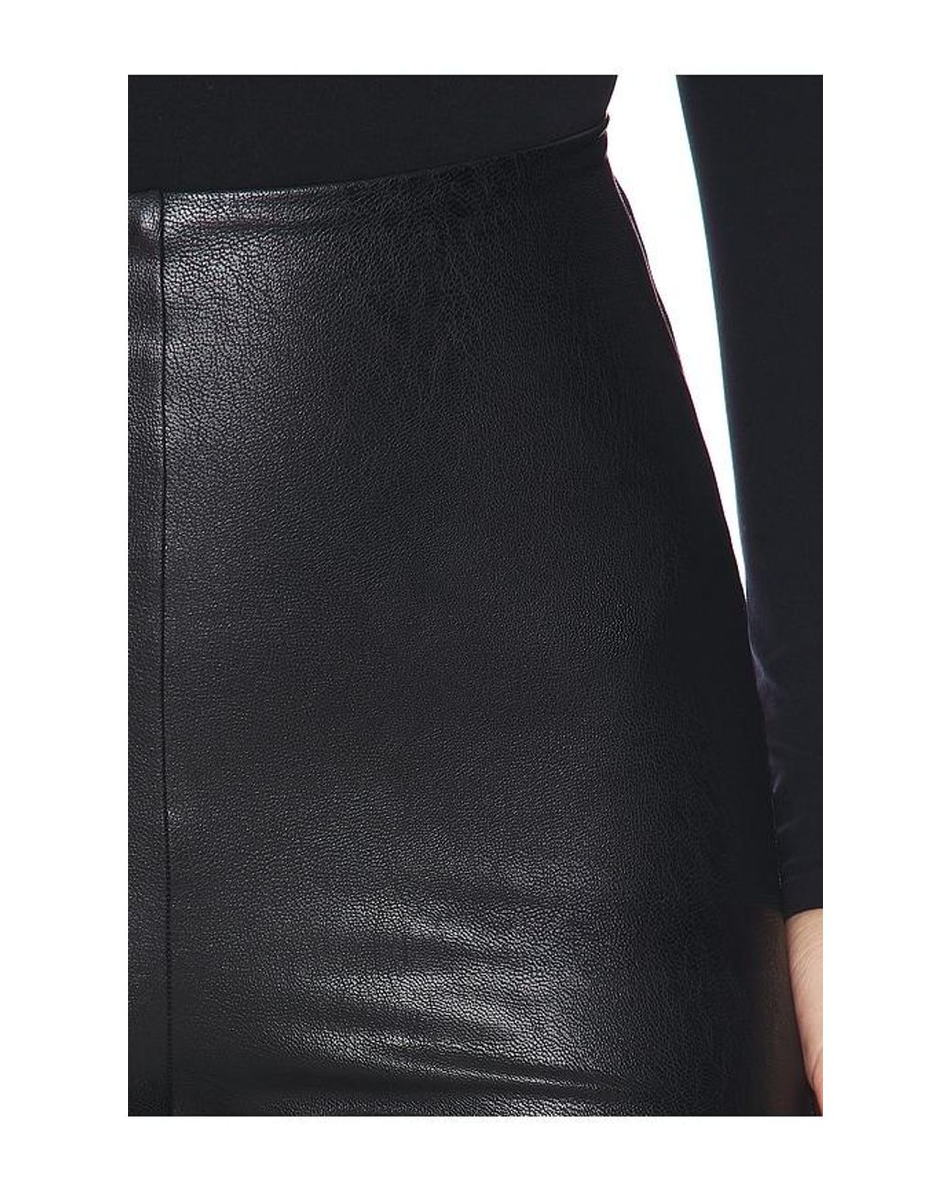 Commando Black Faux Leather Wide Leg Pant
