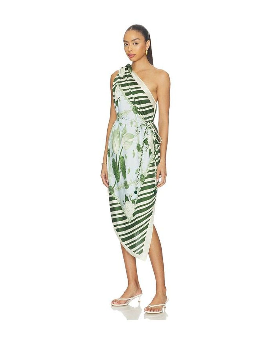 VERANDAH Multicolor Multiway Scarf Blouse Dress