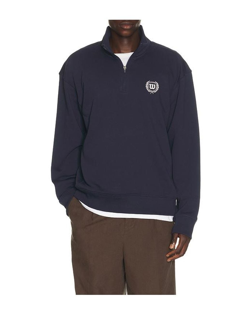 Wilson Blue Playstate Half Zip Sweatshirt for men