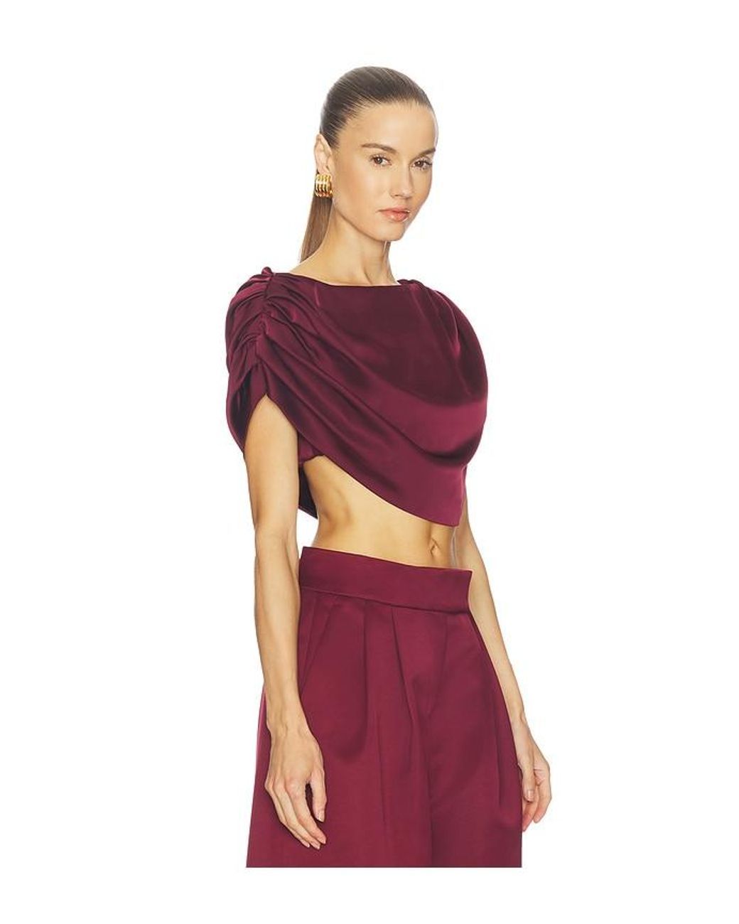 Camila Coelho Red Vionetta Top