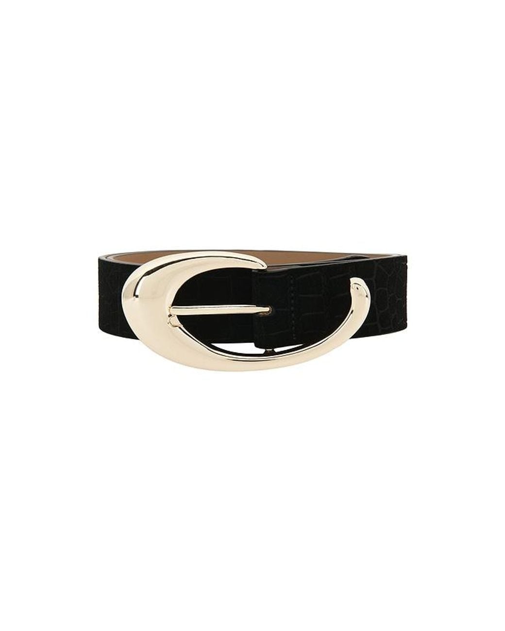 Ettika Black Croc Print Belt