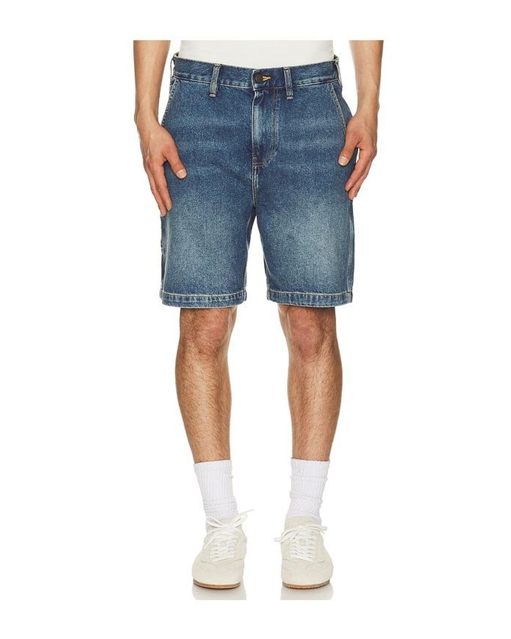 Corridor NYC Blue Denim Painter Short for men