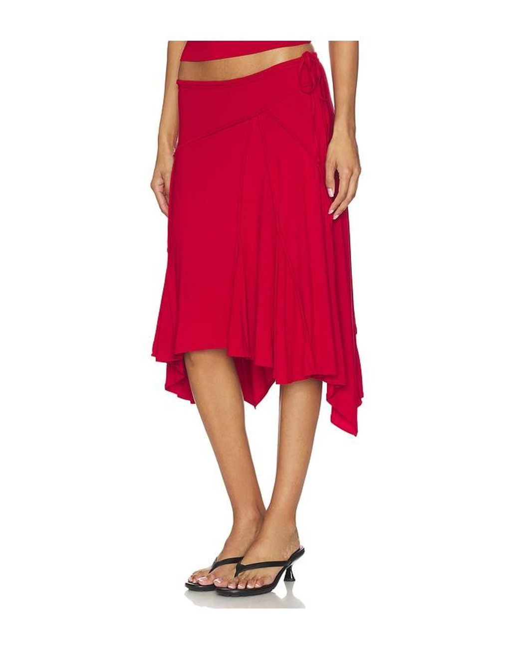 With Jean Red X Revolve Sharni Skirt