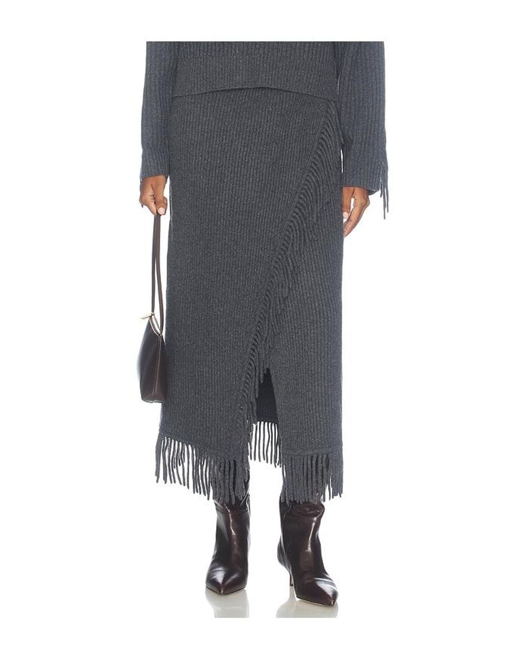 Jonathan Simkhai Gray Casey Midi Skirt