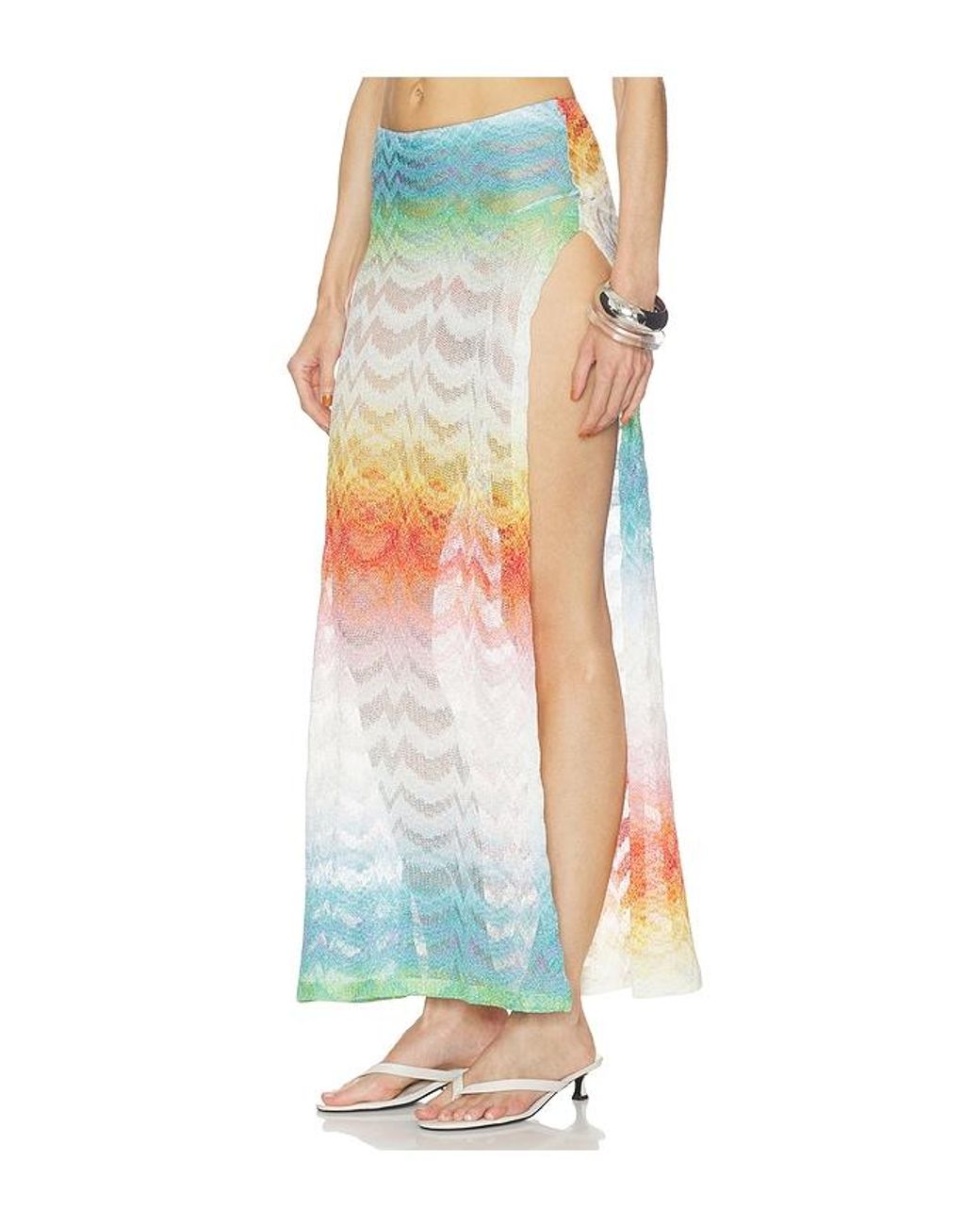 Missoni White Long Skirt