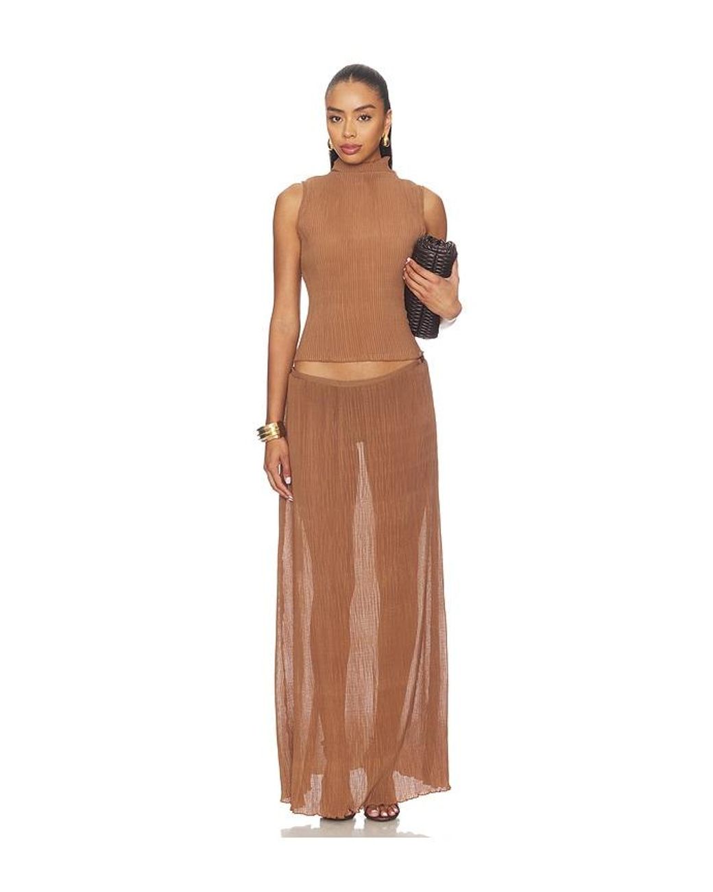Lioness Brown Ford Maxi Skirt