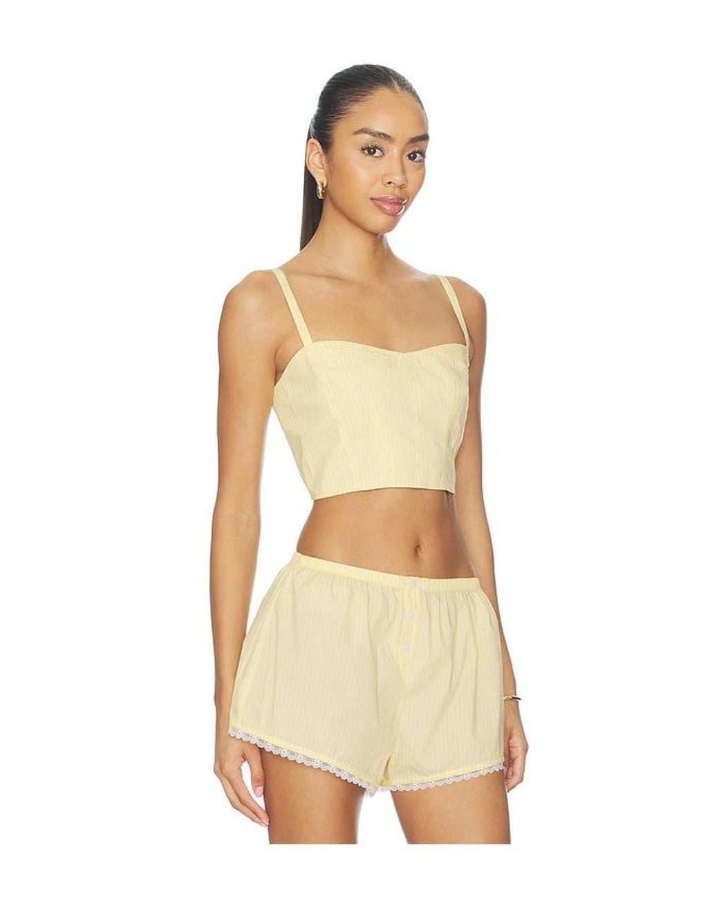 GOOD AMERICAN Natural Poplin Buster Cami Top