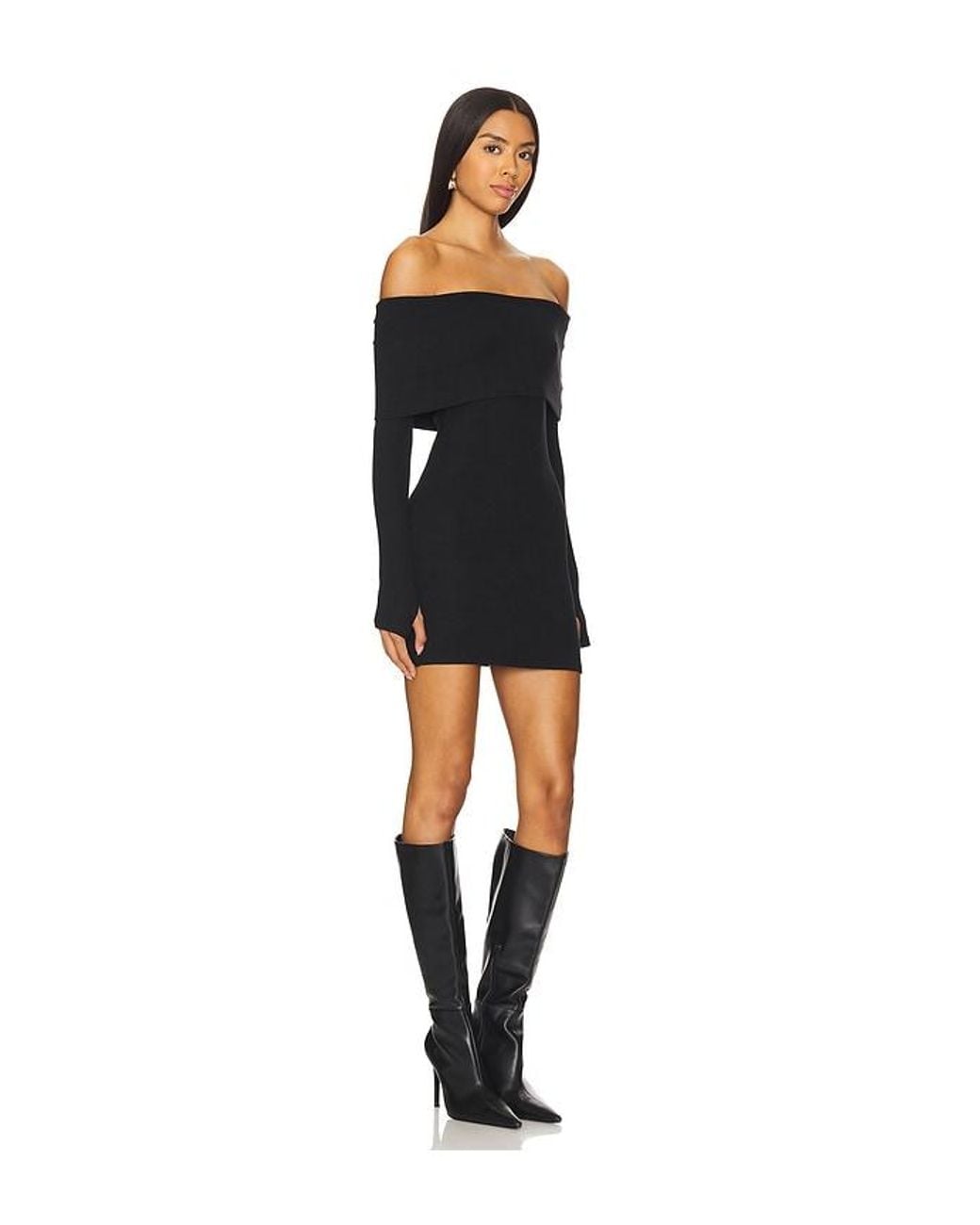 superdown Black Marks Mini Dress