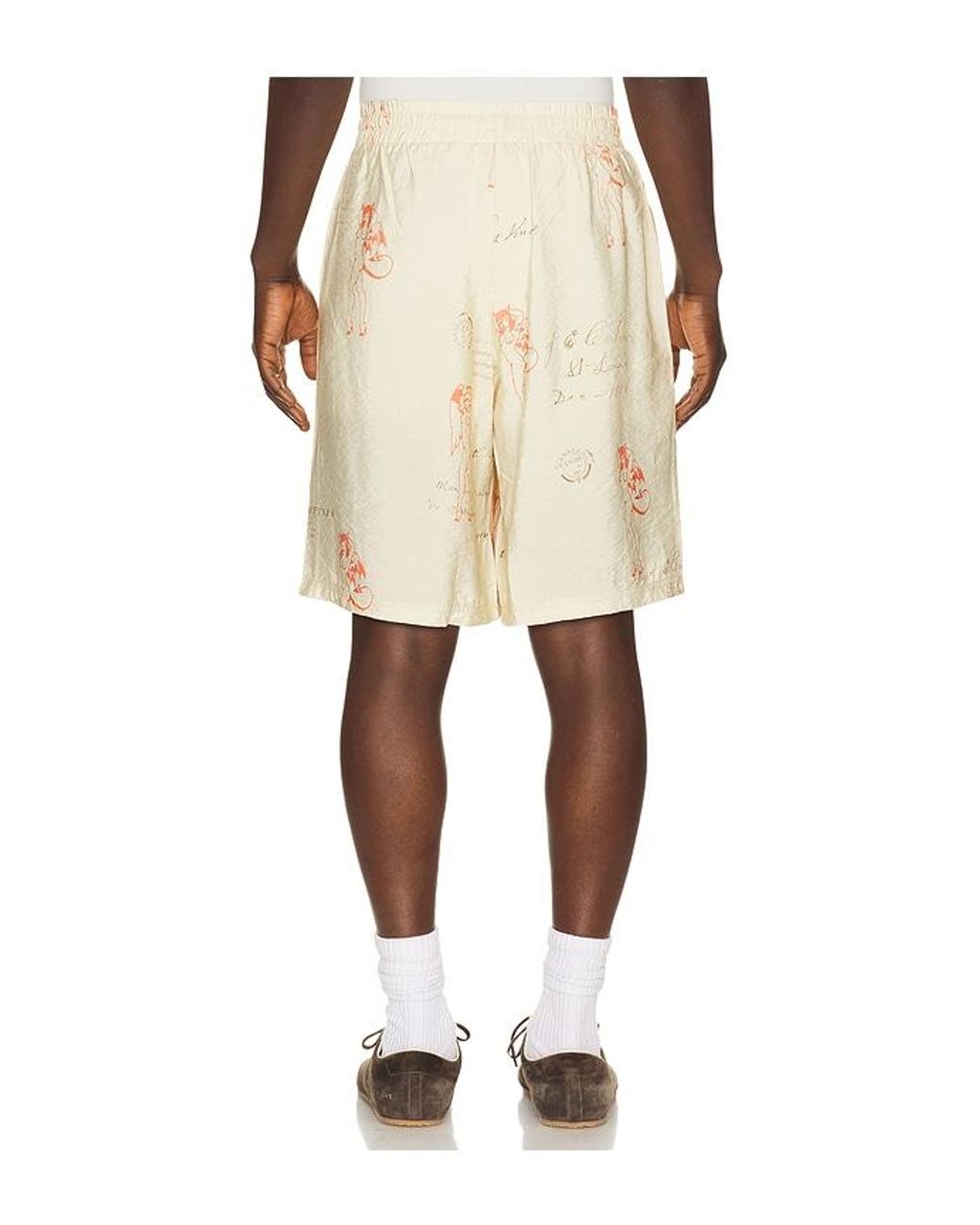 M I S B H V Natural Devil & Angel Postcard Shorts for men