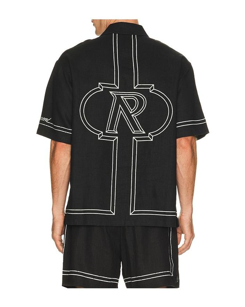 Represent Black Border Shirt for men