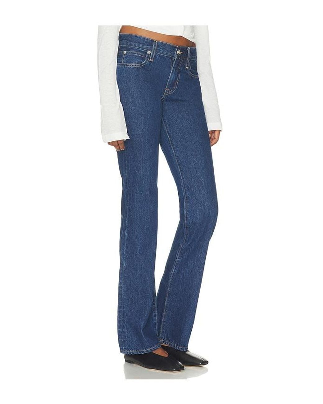 SLVRLAKE Denim Blue Jade High Rise Slim Boot Jean