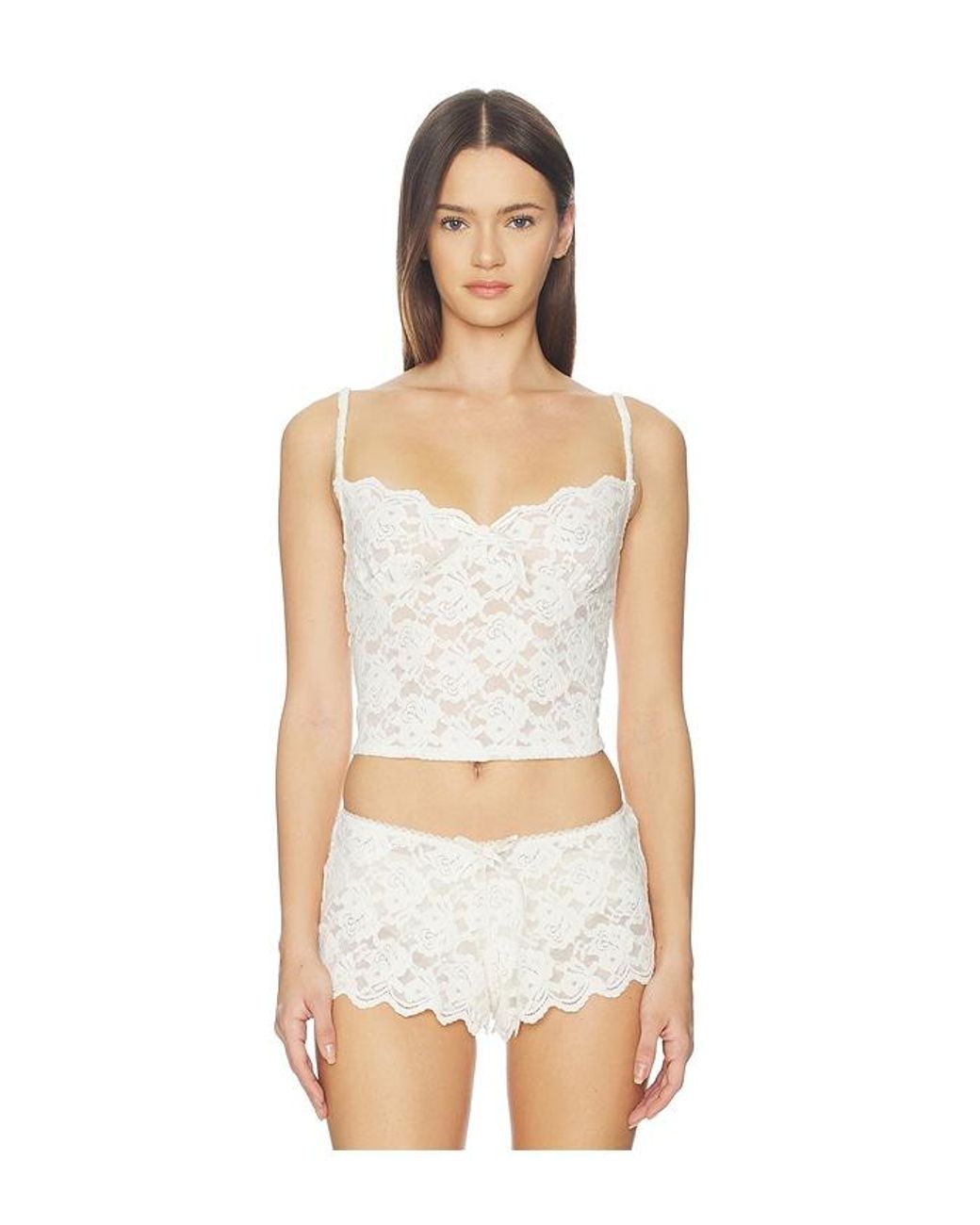 For Love & Lemons White Cloud Lace Cami