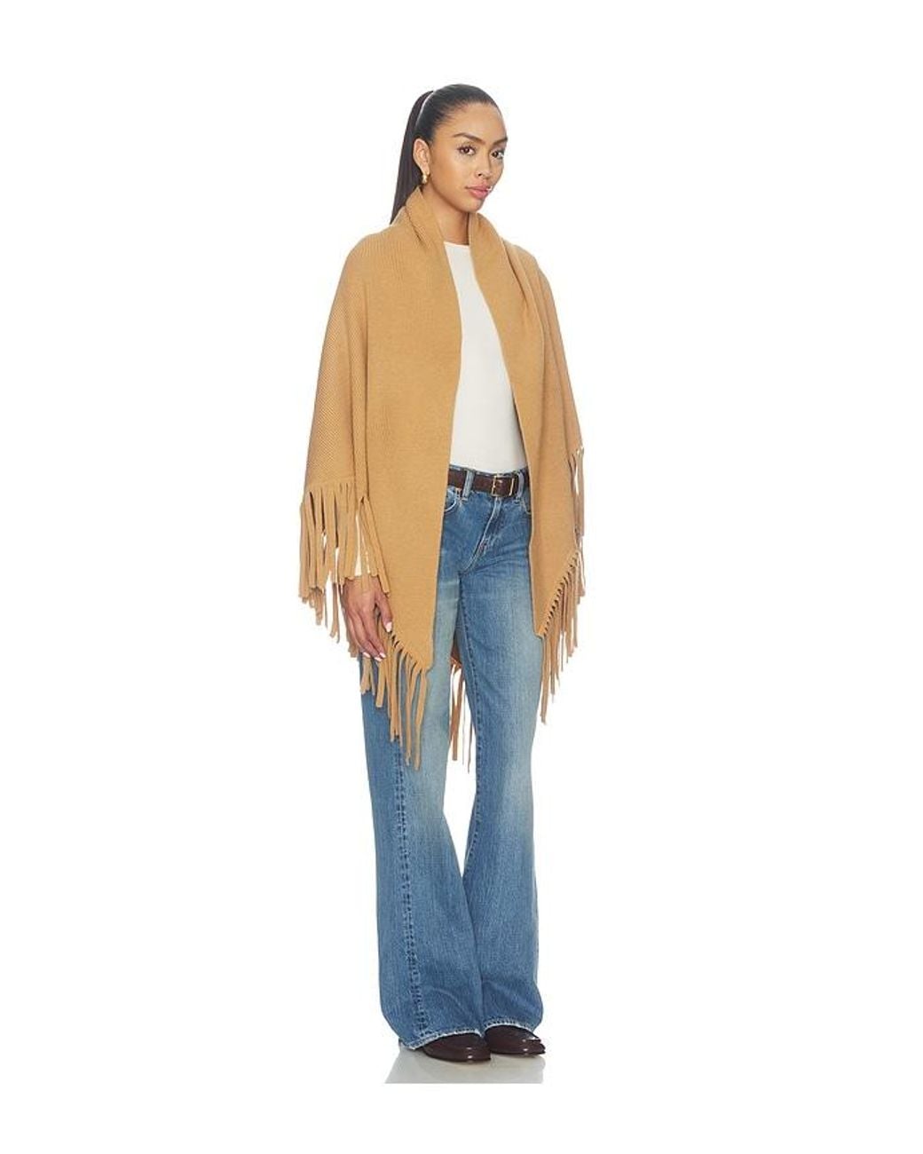 The Great Blue The Big Sweater Fringe Scarf