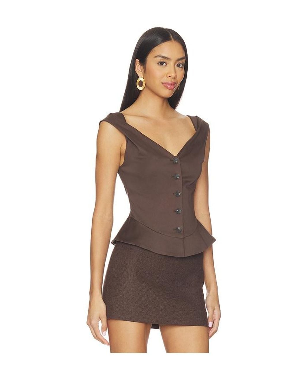 Tularosa Brown Gracyn Top