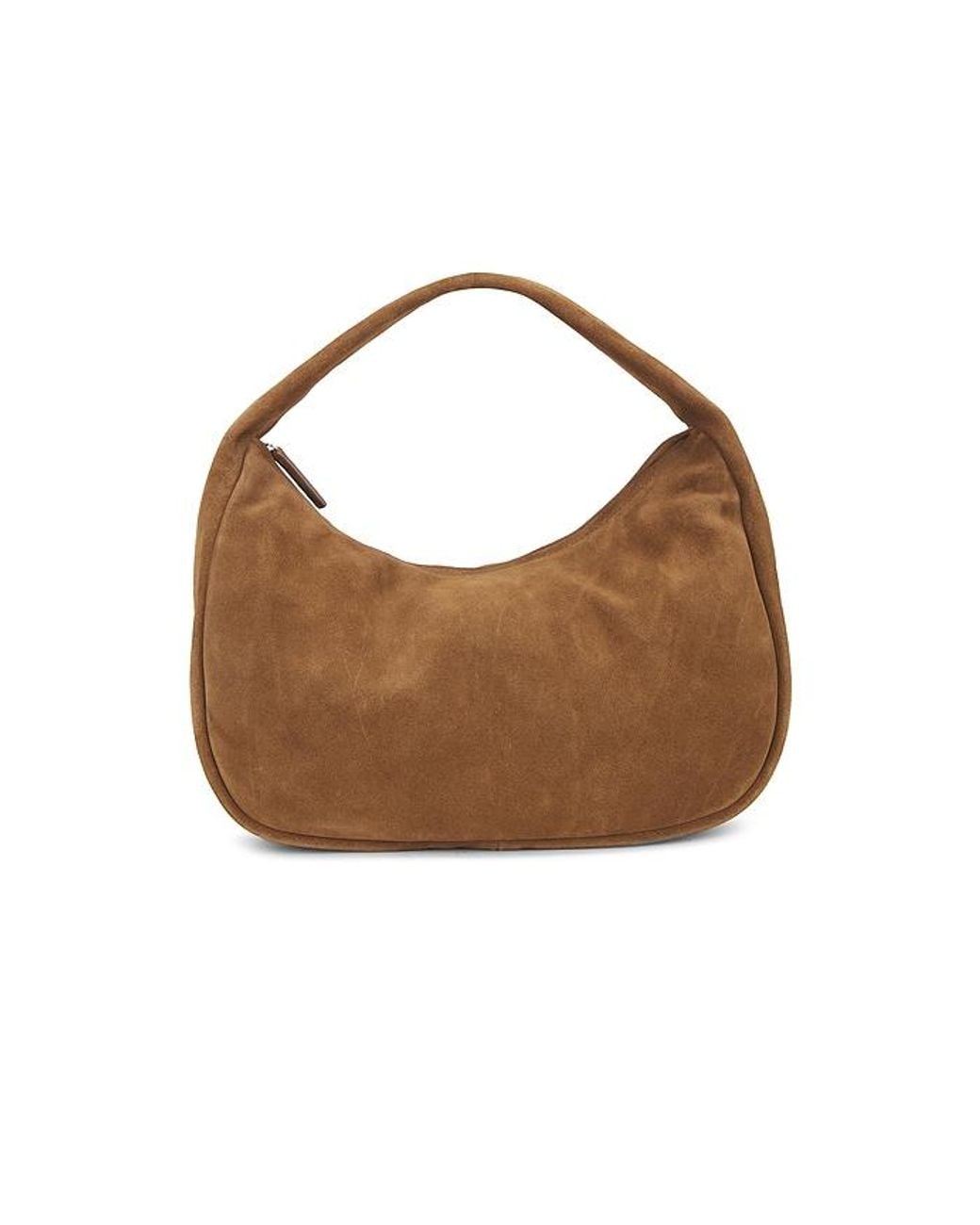 St. Agni Brown Suede Large Bon Bon Bag