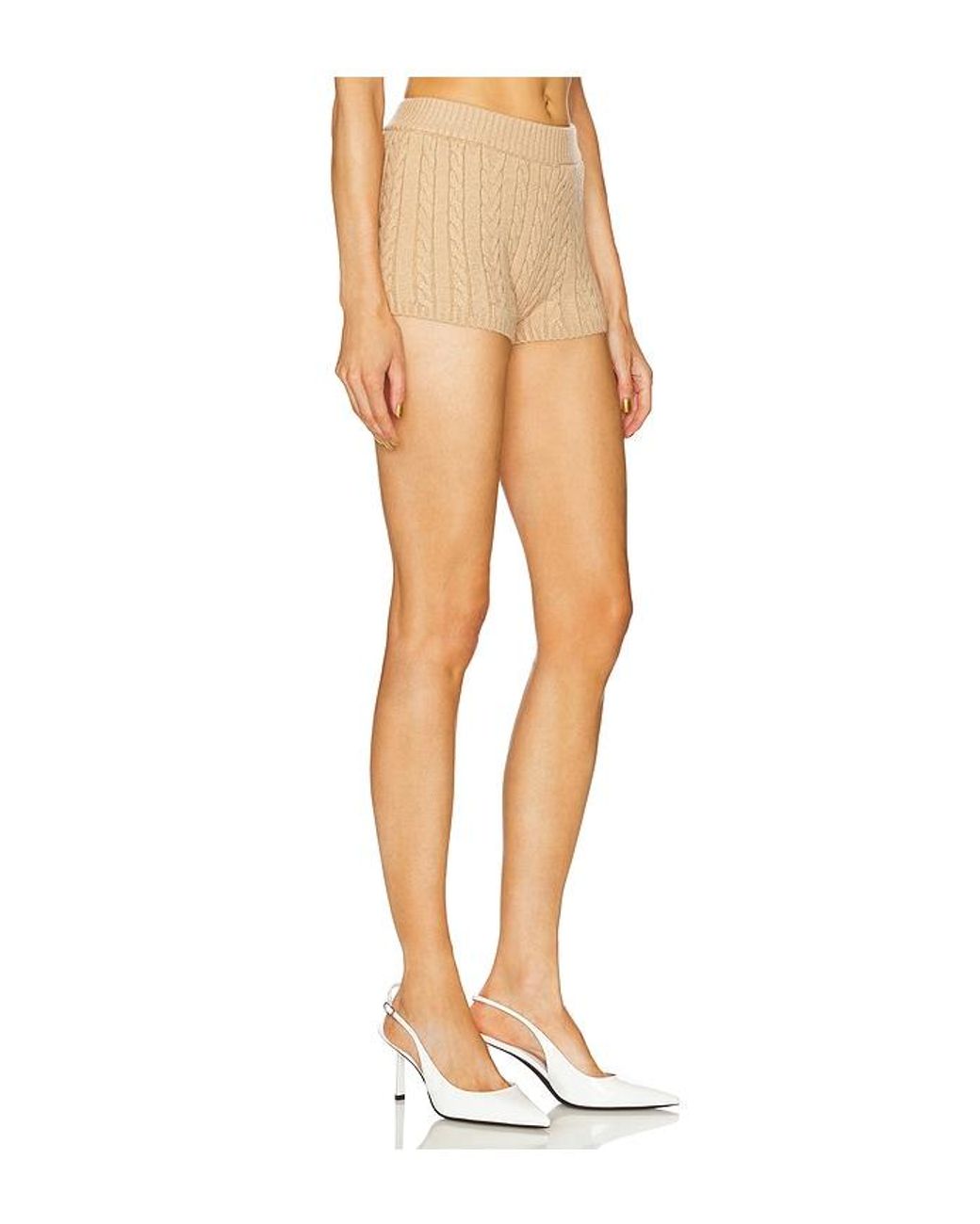SER.O.YA White Molly Cable Knit Hot Short