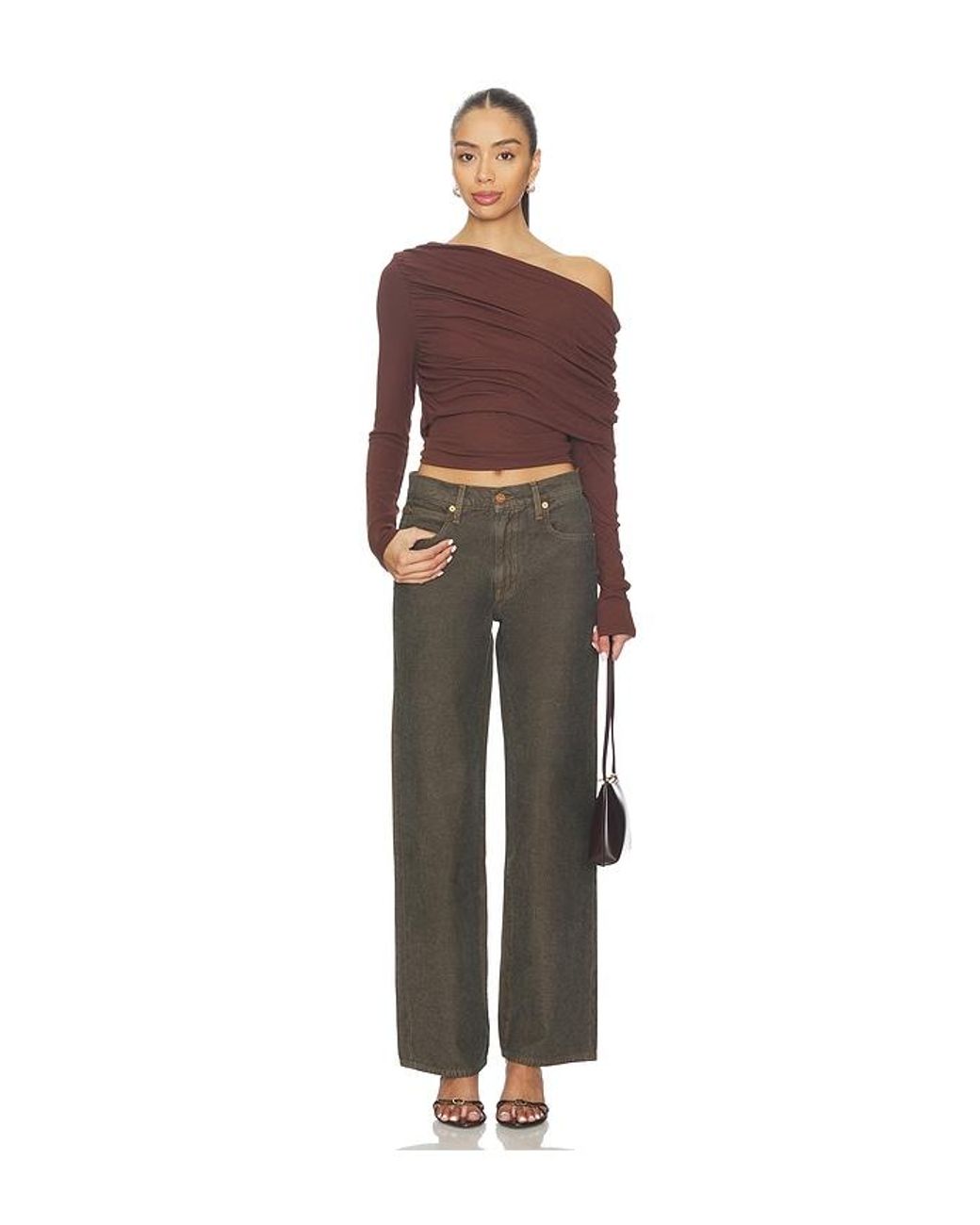 SNDY'S Red Strick-Top Reena
